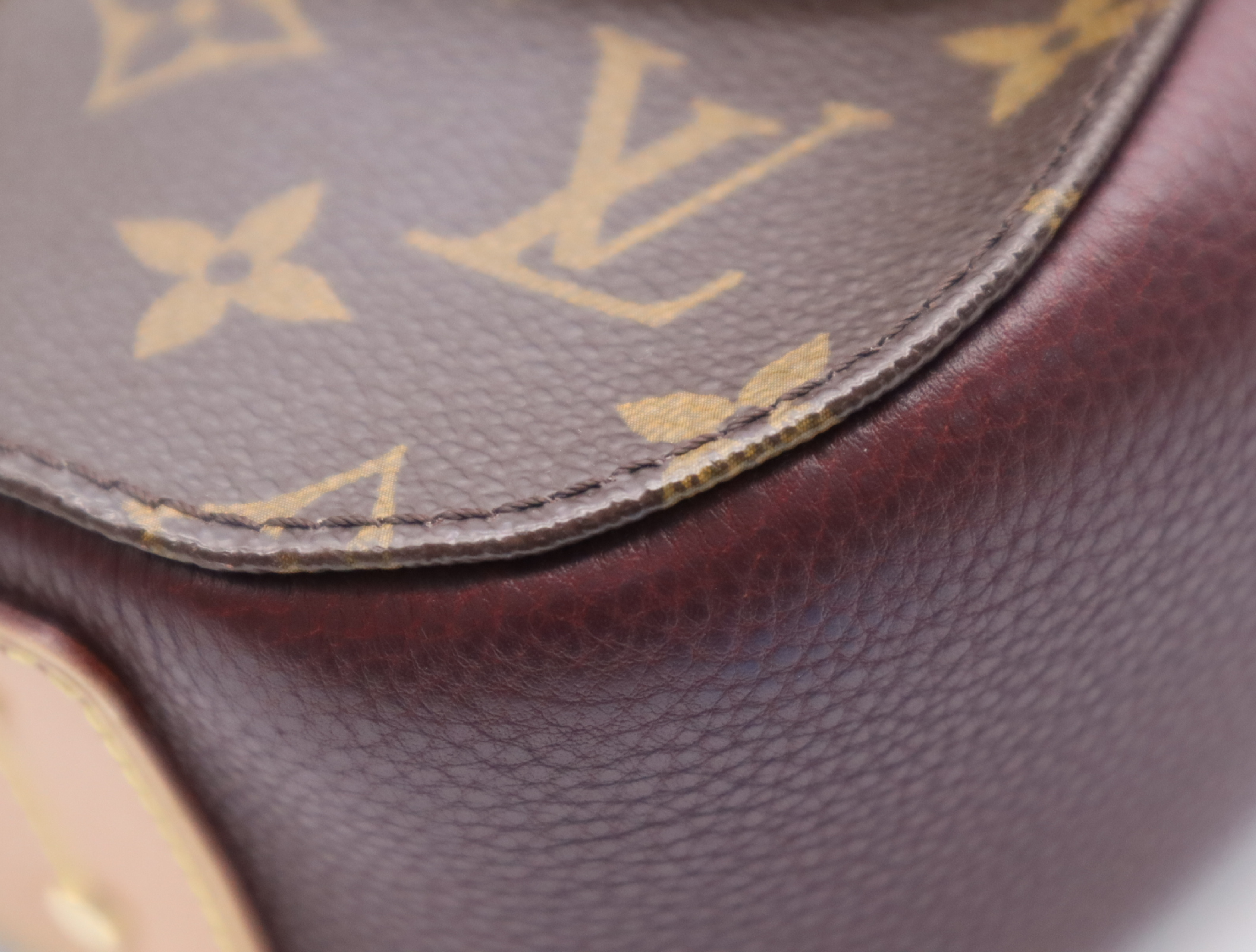M40577 Monogram Eden PM Bordeaux Shoulder Bag with Shoulder Strap, 2 Keys, 2 Dust Bags, and Small Dust Bag — view 7