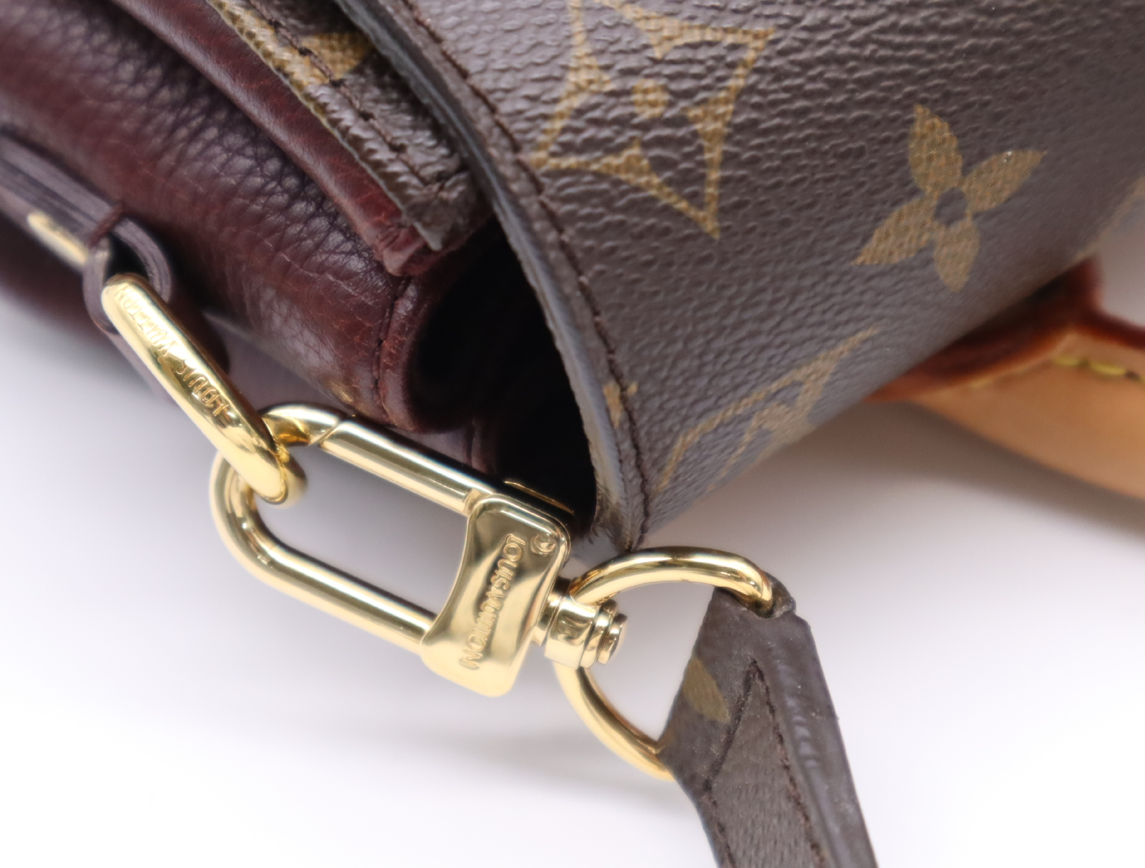 M40577 Monogram Eden PM Bordeaux Shoulder Bag with Shoulder Strap, 2 Keys, 2 Dust Bags, and Small Dust Bag — view 8