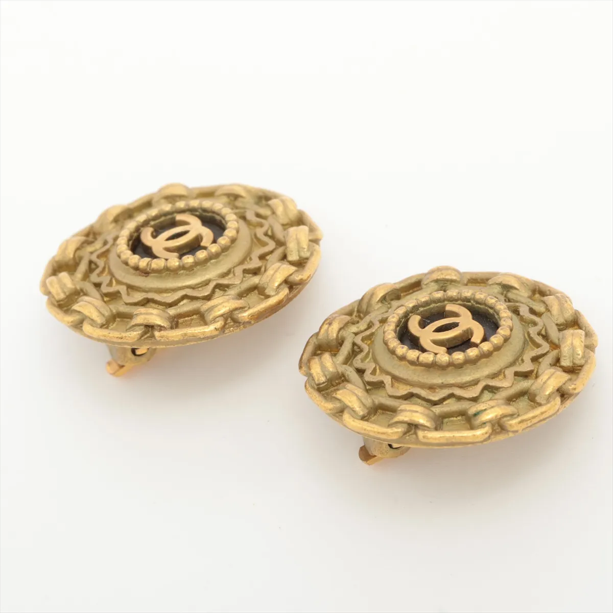 Cocomark 94A earrings (for both ears) GP gold Greenish-blue — view 3