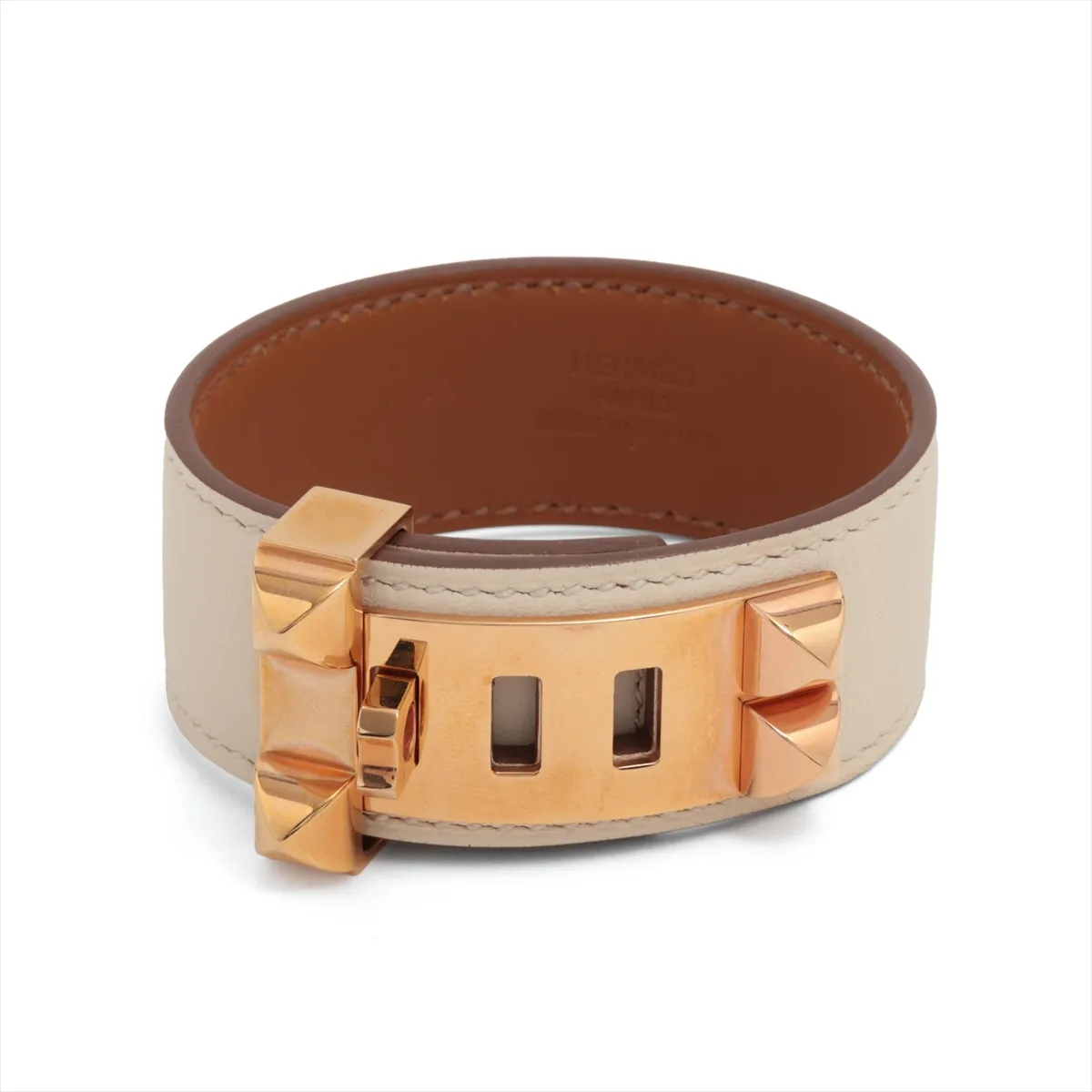 Collier de Chien 24 Z: 2021 Bangle T2 GP x Leather Gold x White