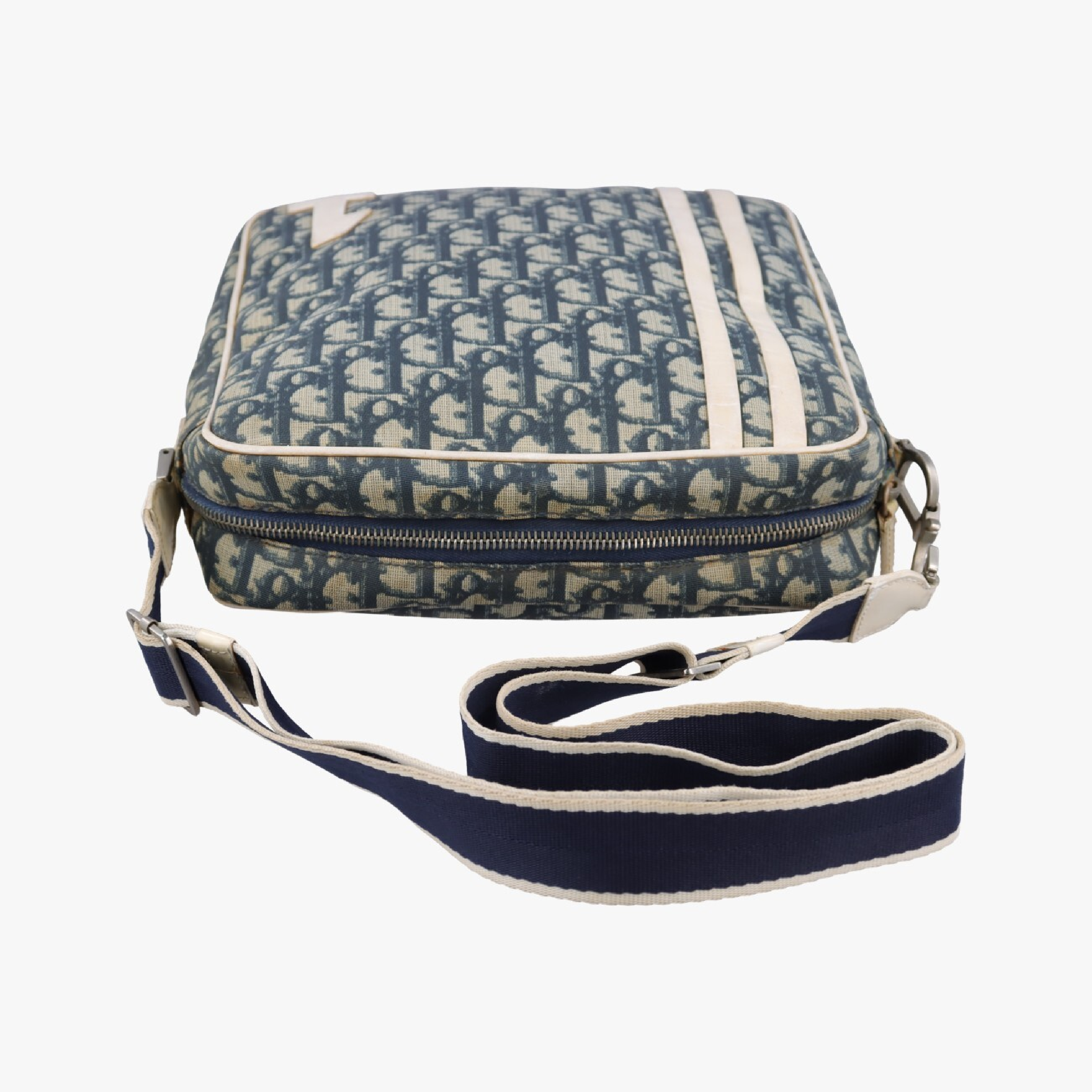 Trotter Blue PVC Coated Canvas Shoulder Bag MU0051 — view 5
