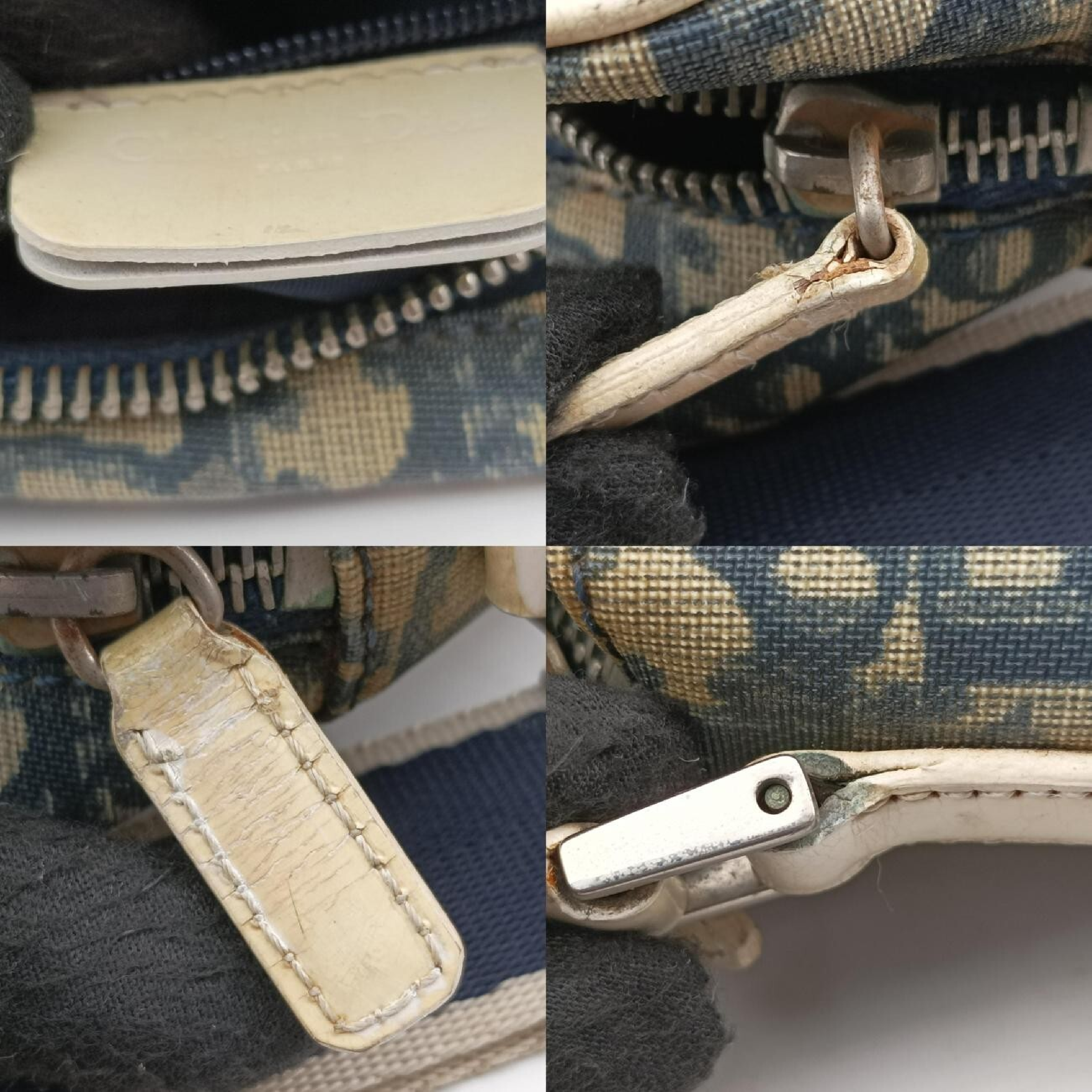 Trotter Blue PVC Coated Canvas Shoulder Bag MU0051 — view 9