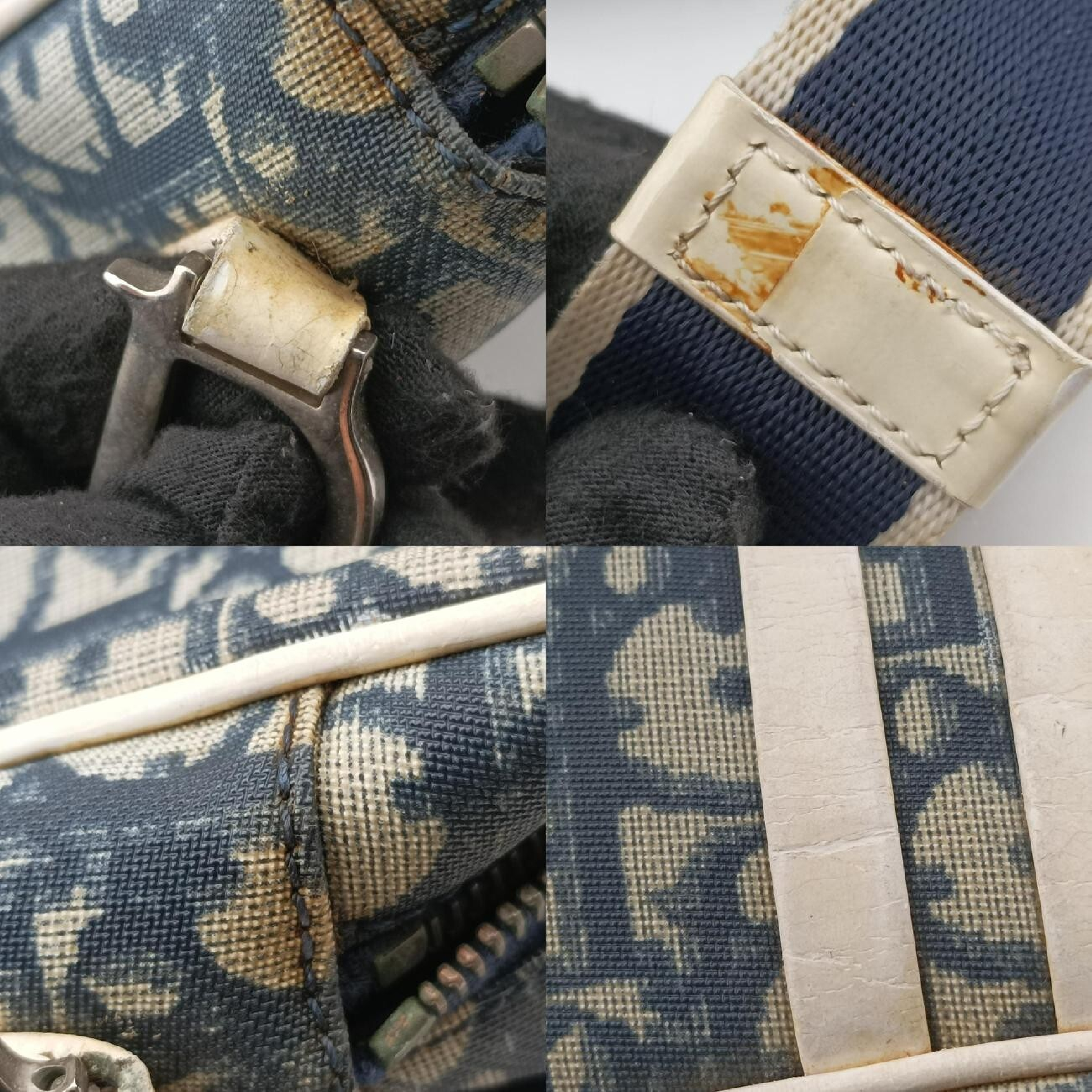 Trotter Blue PVC Coated Canvas Shoulder Bag MU0051 — view 10
