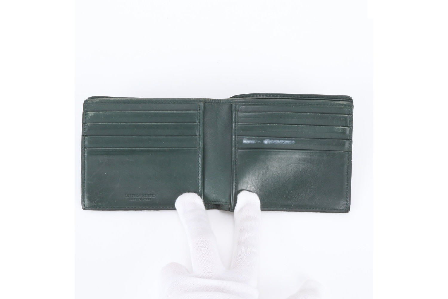 Intrecciato 113993 Leather Bi-fold Wallet — view 6