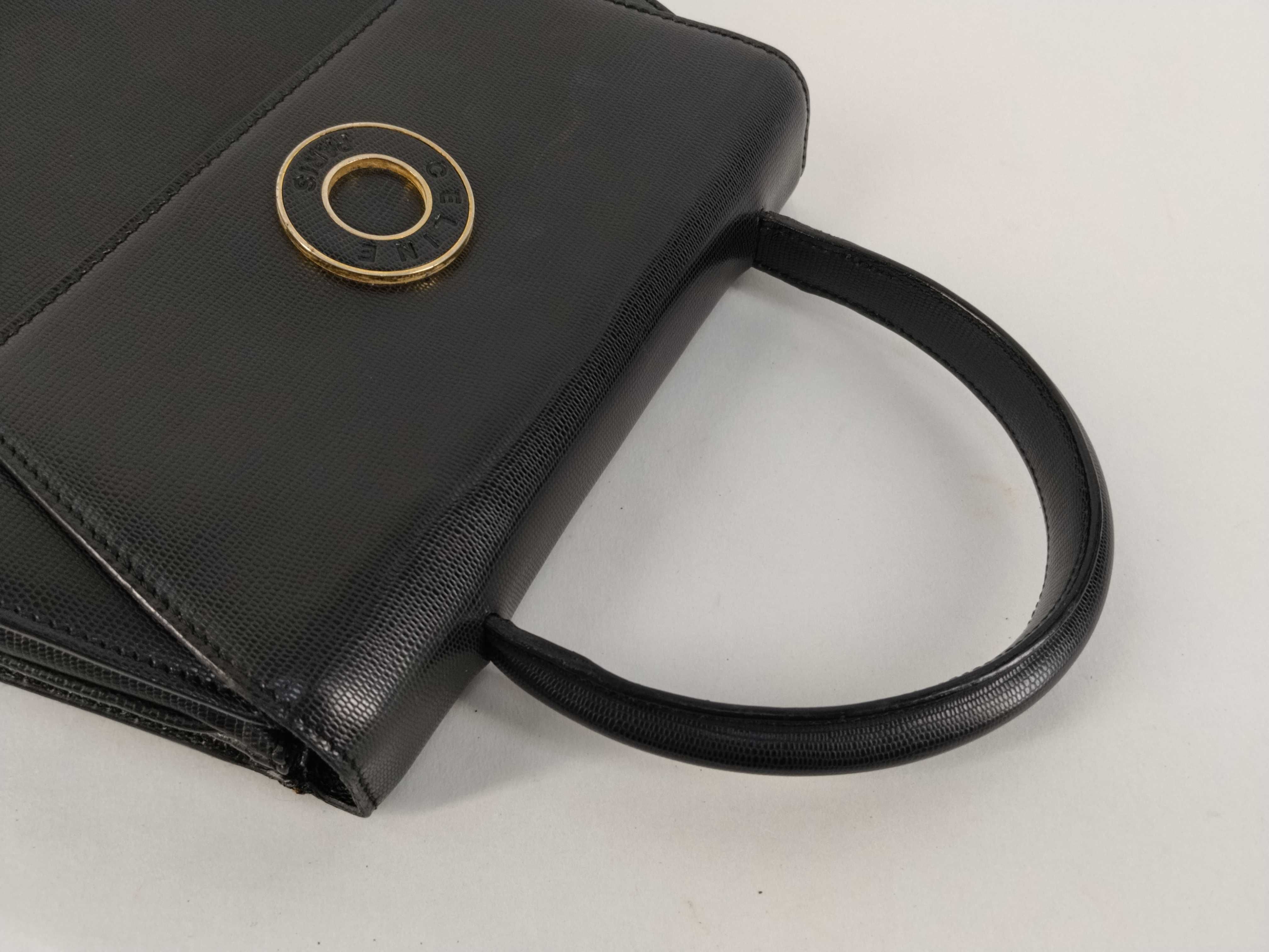 Circle Logo Handbag, Black Handbag — view 3
