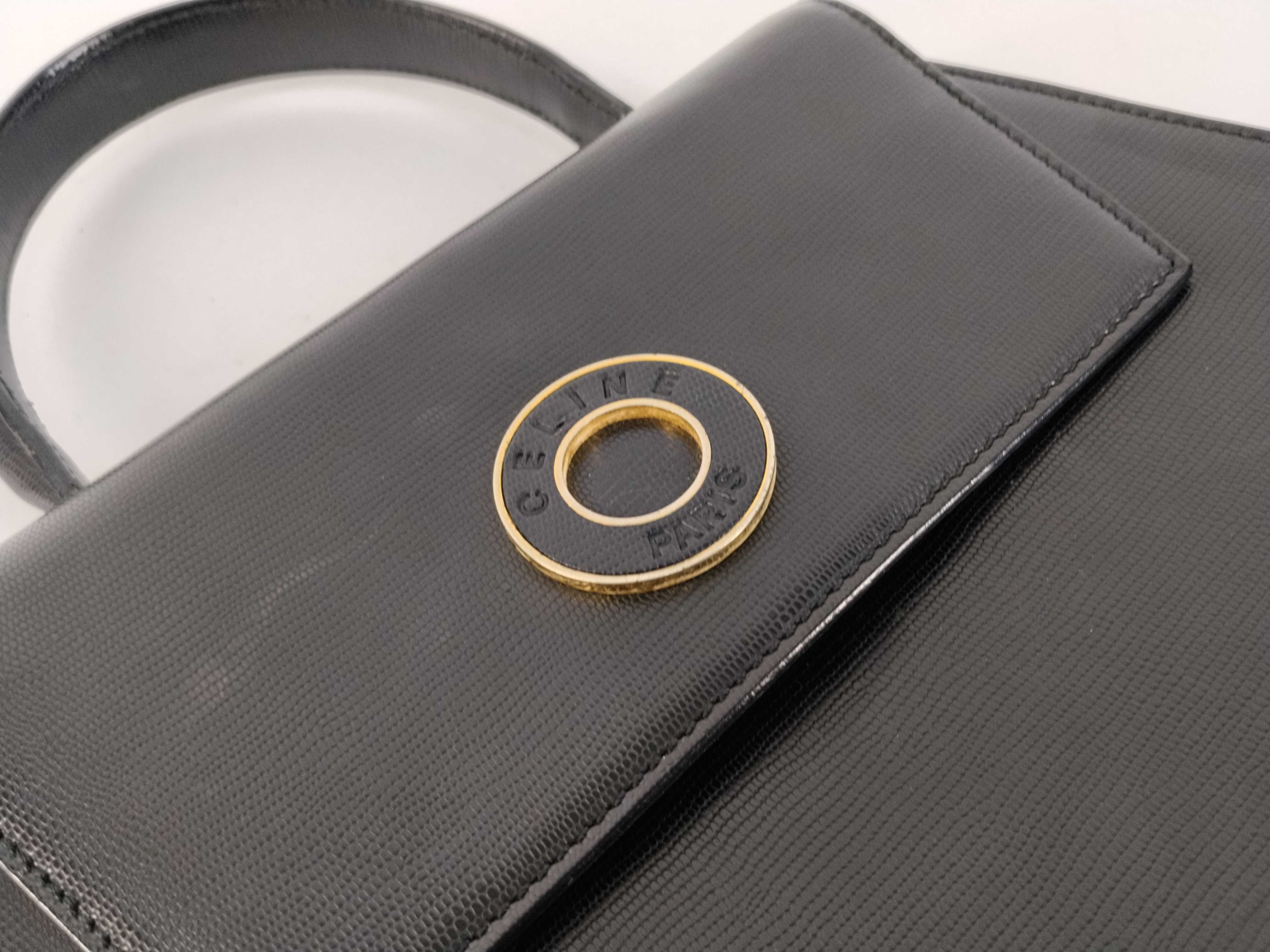 Circle Logo Handbag, Black Handbag — view 8