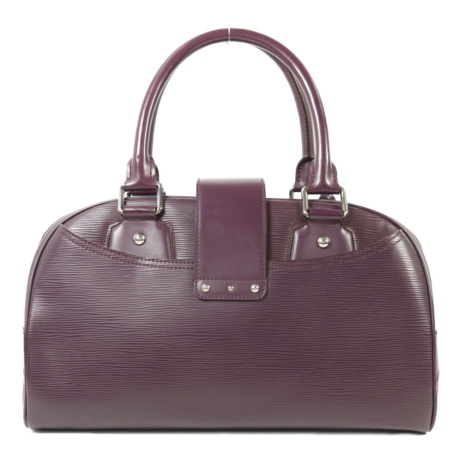 Epi Bowling Montaigne Gm Ginpaku Handmade Bag Purple Handbag M 5931k — view 2