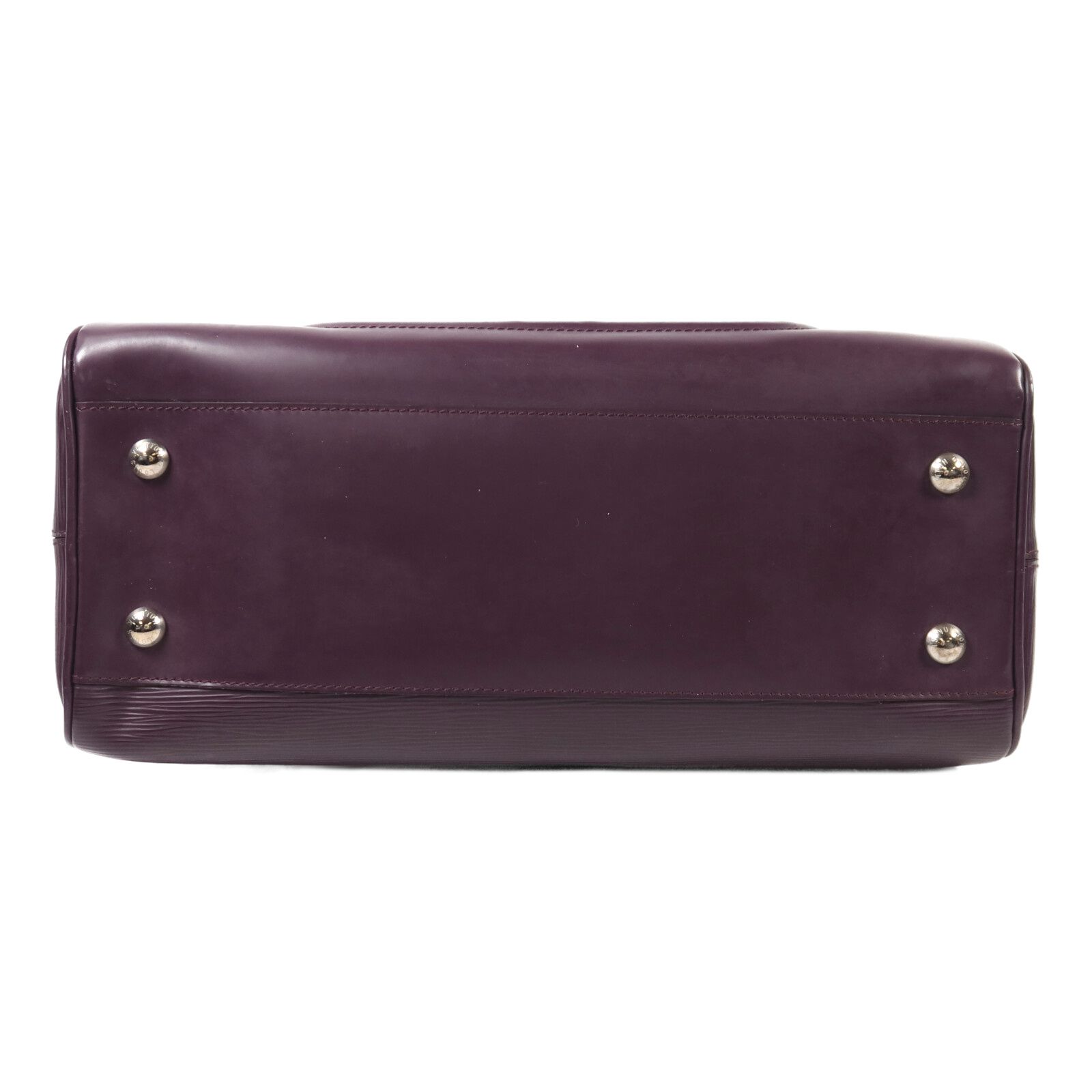 Epi Bowling Montaigne Gm Ginpaku Handmade Bag Purple Handbag M 5931k — view 4