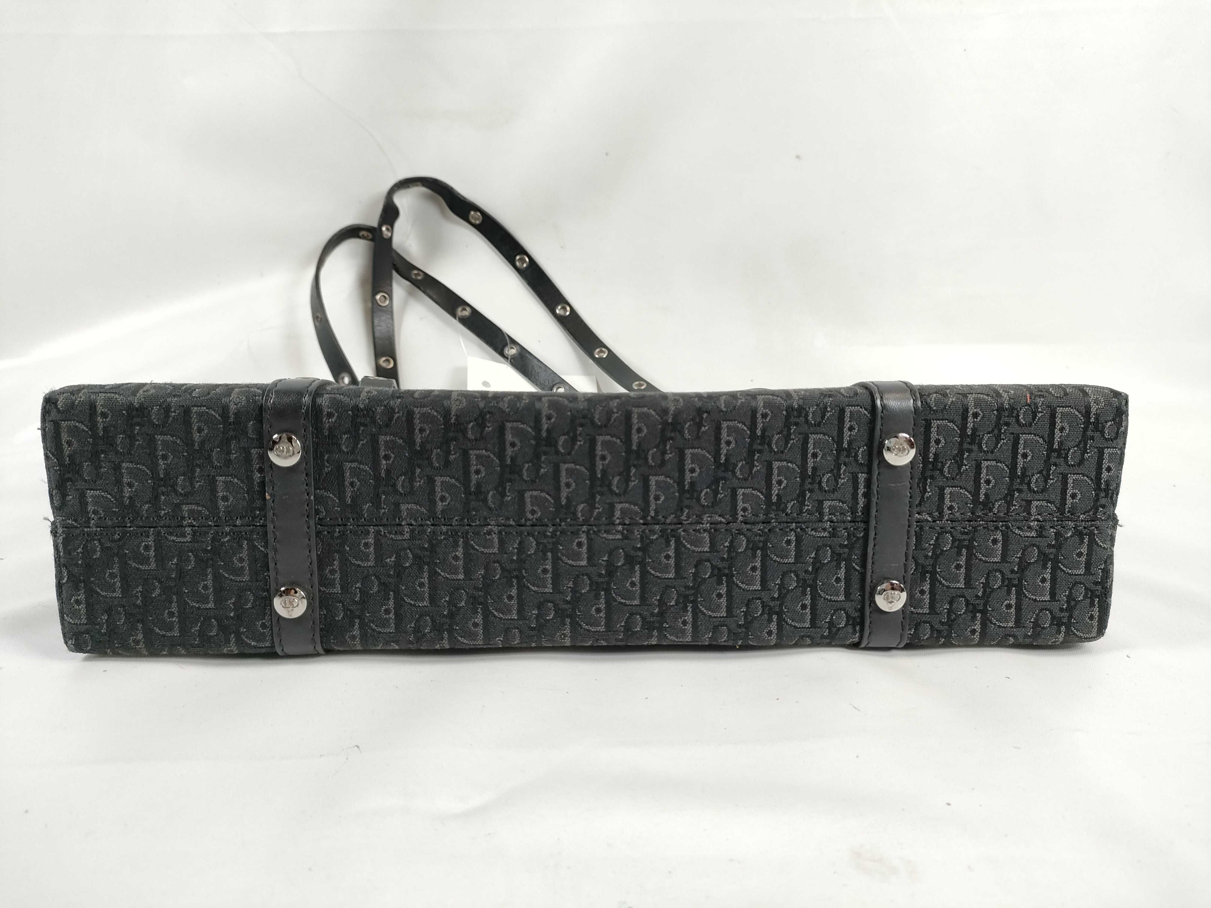 Trotter Leather Canvas Handbag — view 6