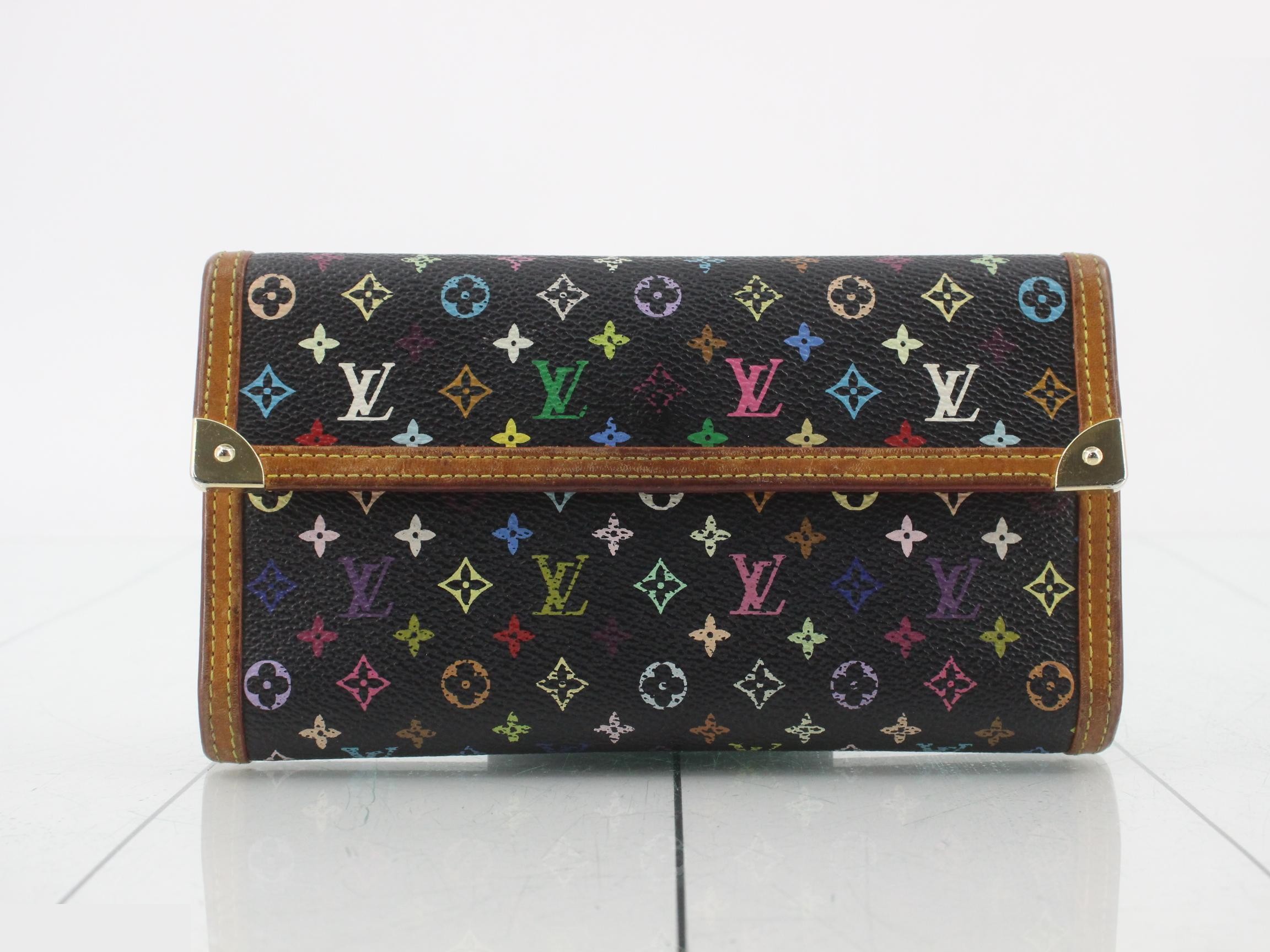 Portefeuille Sarah Noir Violet — view 2