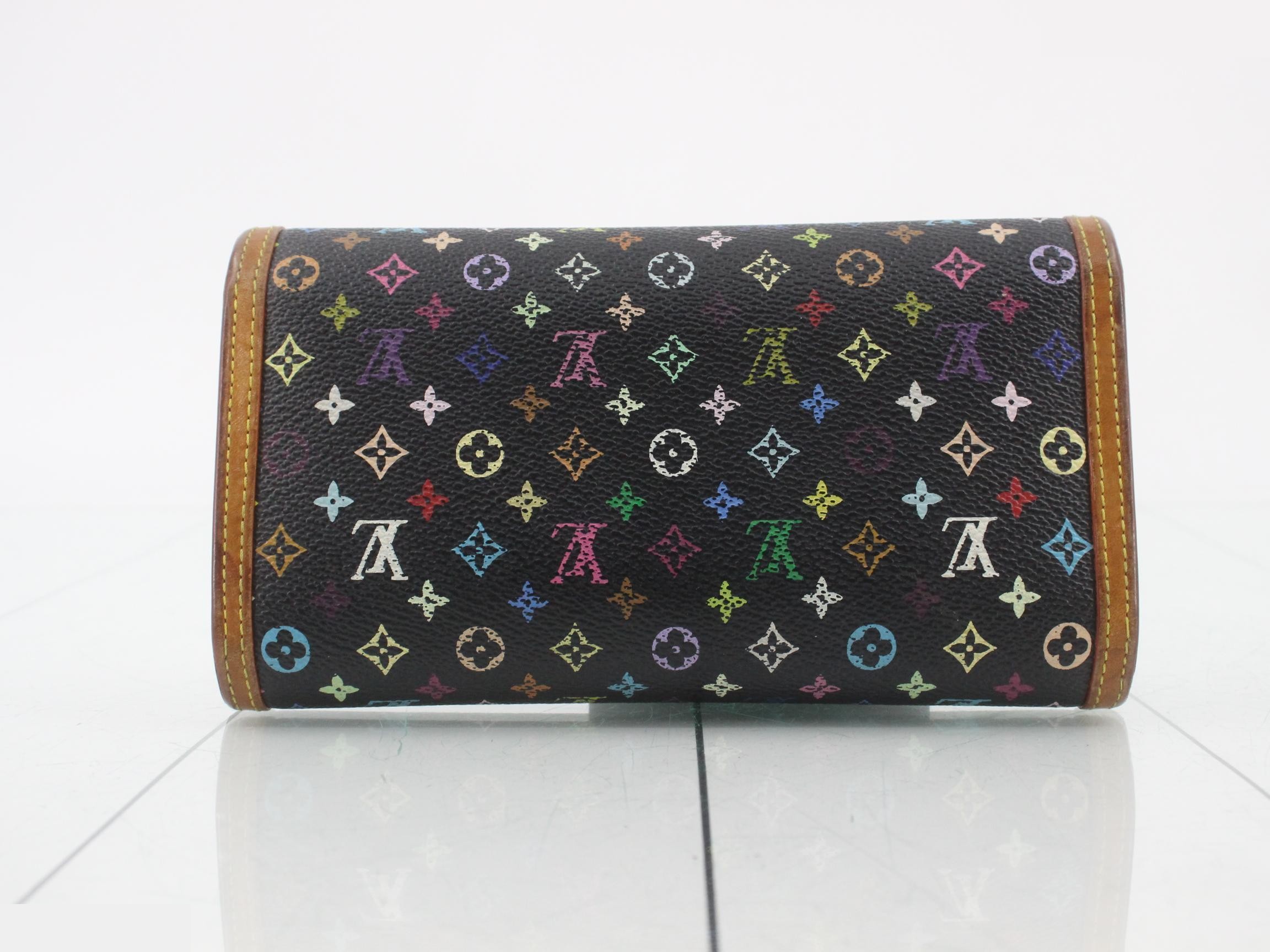 Portefeuille Sarah Noir Violet — view 3