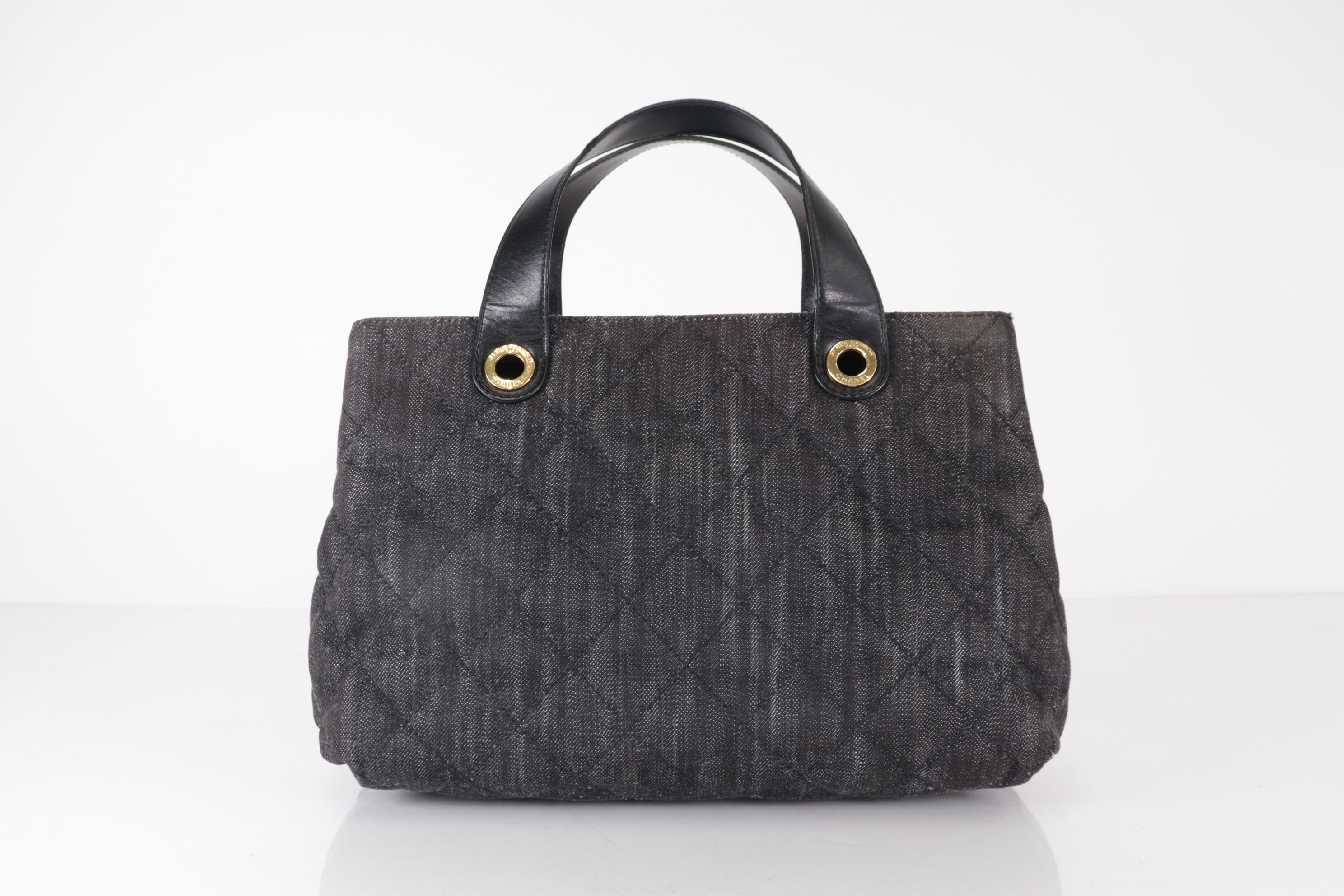 Denim x Lambskin Tote Bag (Serial Number 23) — view 2