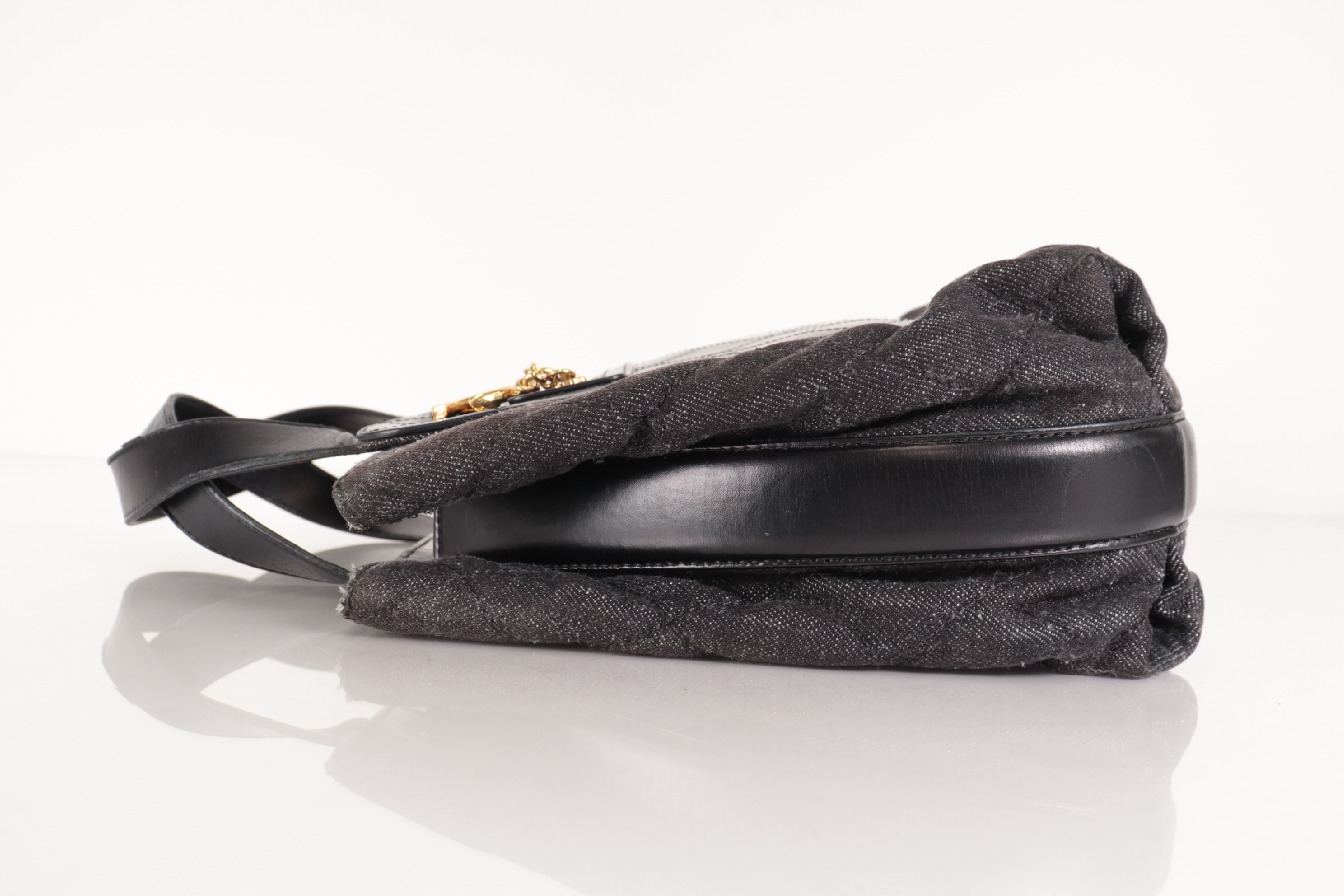 Denim x Lambskin Tote Bag (Serial Number 23) — view 3