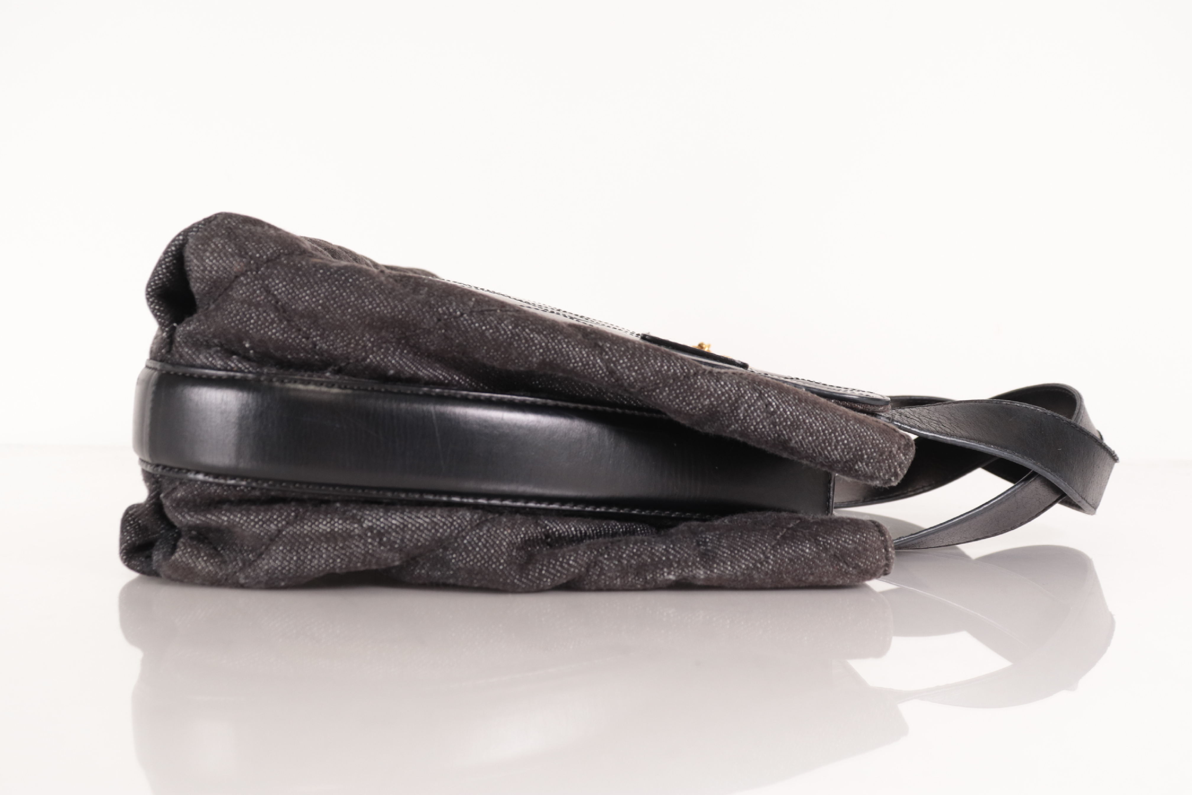 Denim x Lambskin Tote Bag (Serial Number 23) — view 4