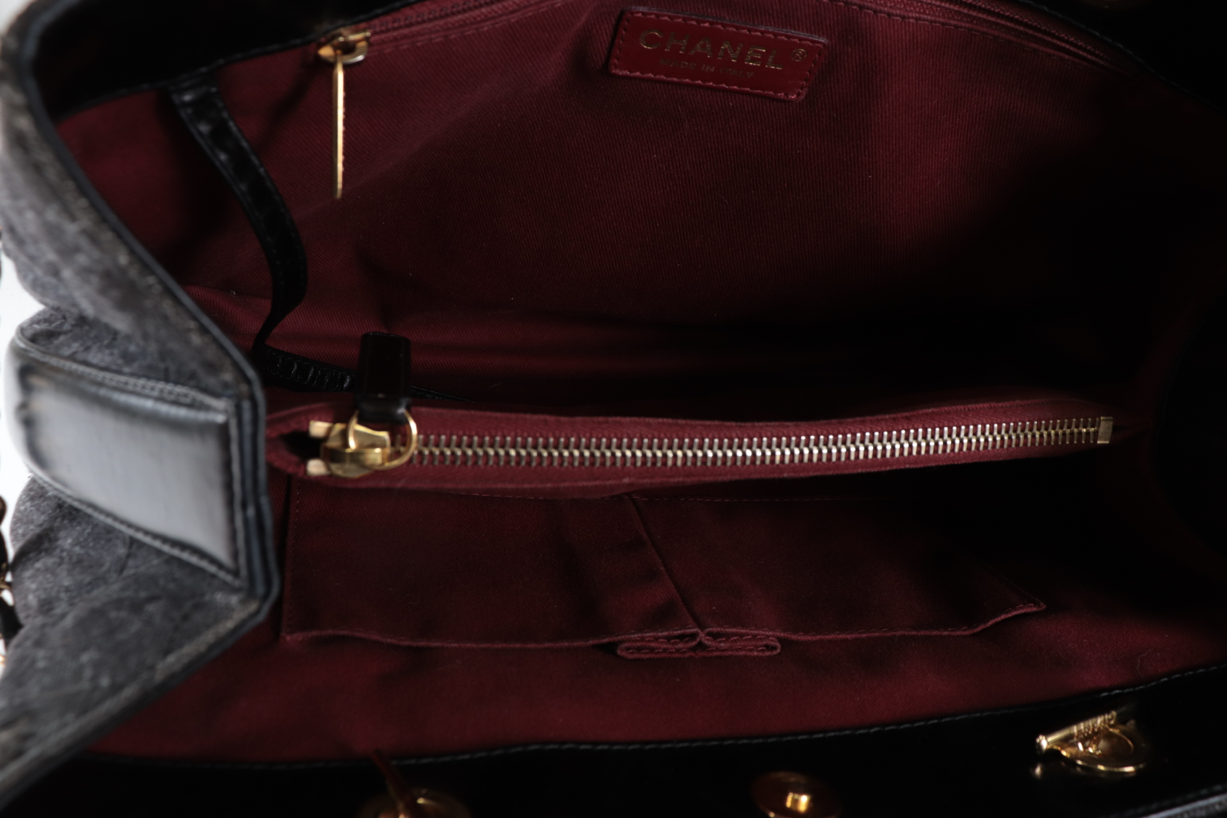 Denim x Lambskin Tote Bag (Serial Number 23) — view 8