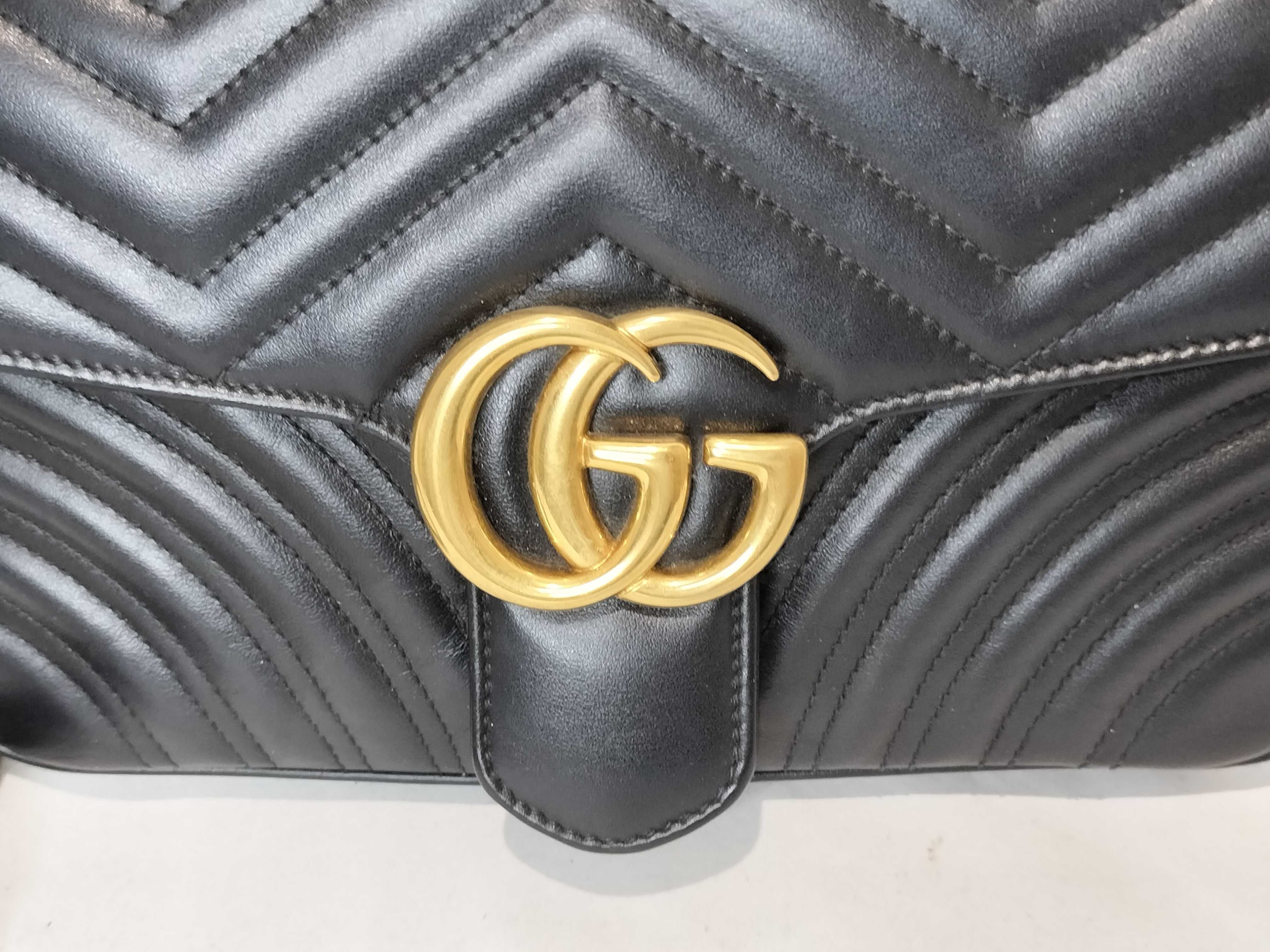 GG Marmont Chain Shoulder Bag, Black Shoulder Bag — view 2