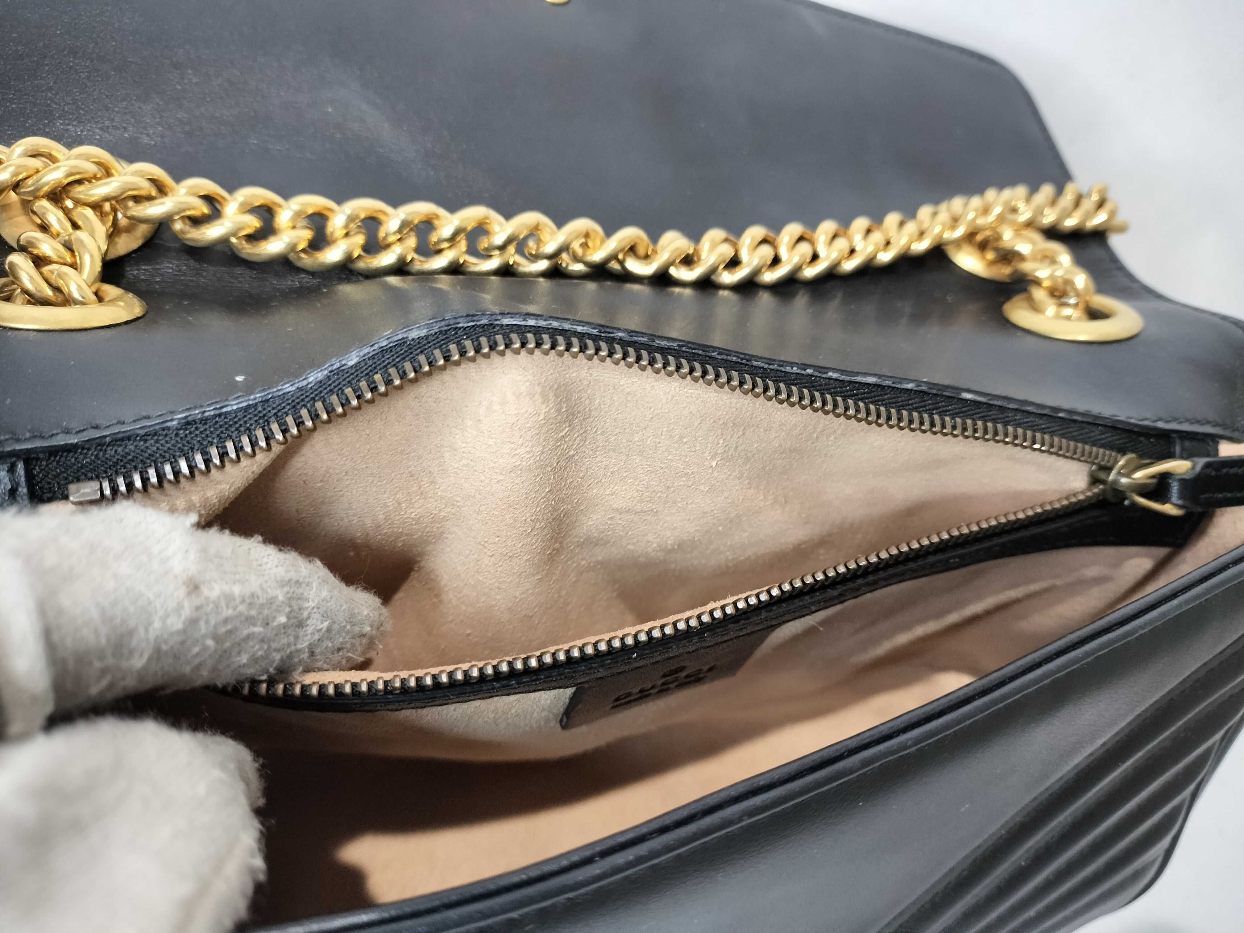 GG Marmont Chain Shoulder Bag, Black Shoulder Bag — view 11