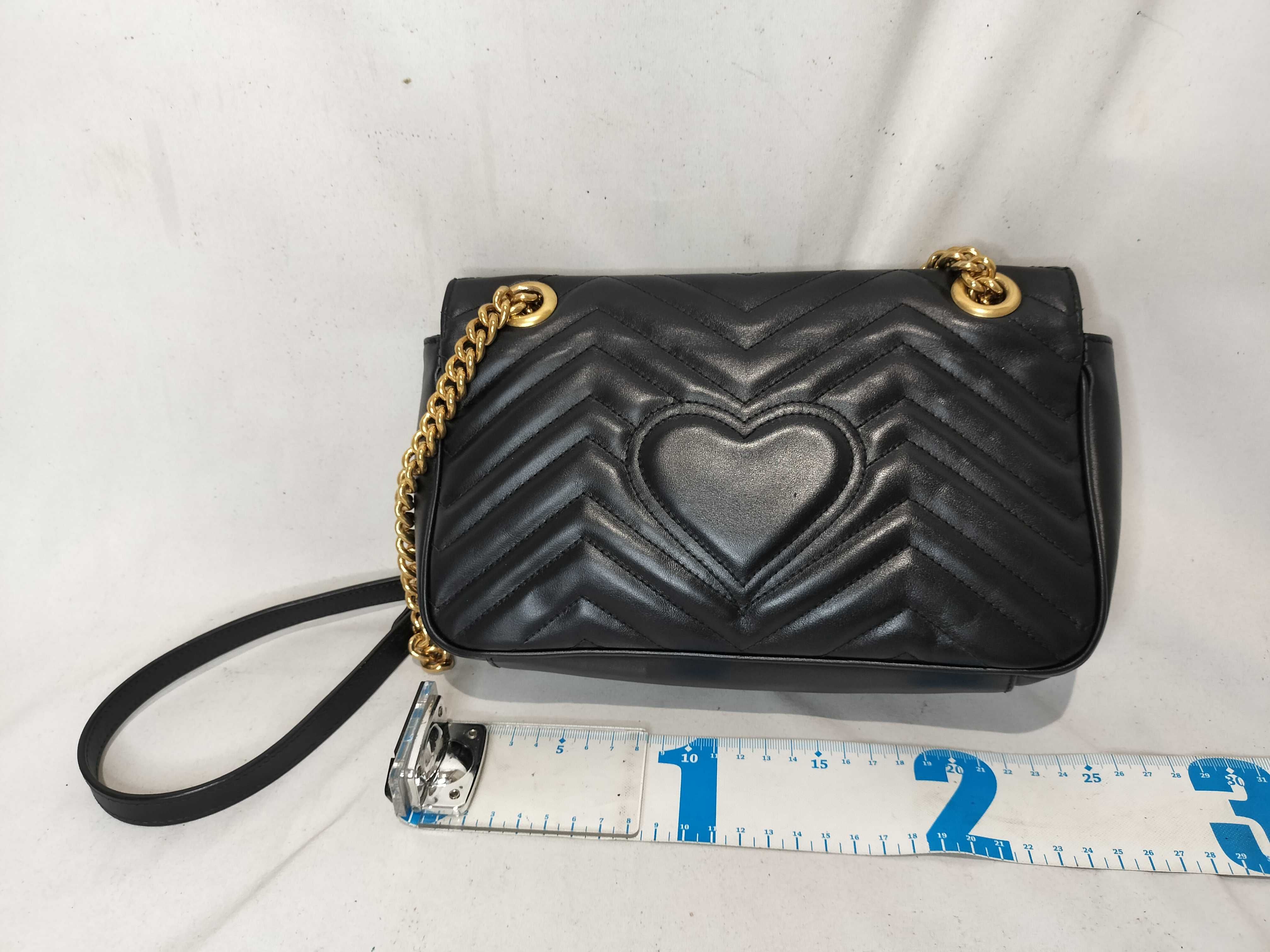 GG Marmont Chain Shoulder Bag, Black Shoulder Bag — view 3