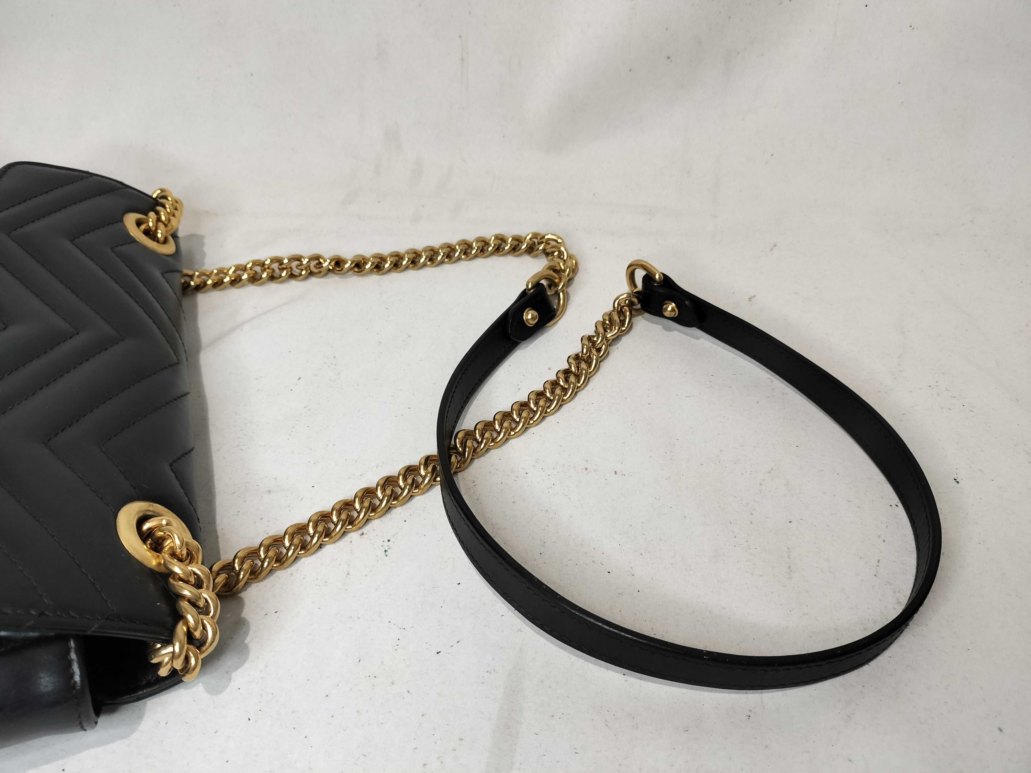GG Marmont Chain Shoulder Bag, Black Shoulder Bag — view 4