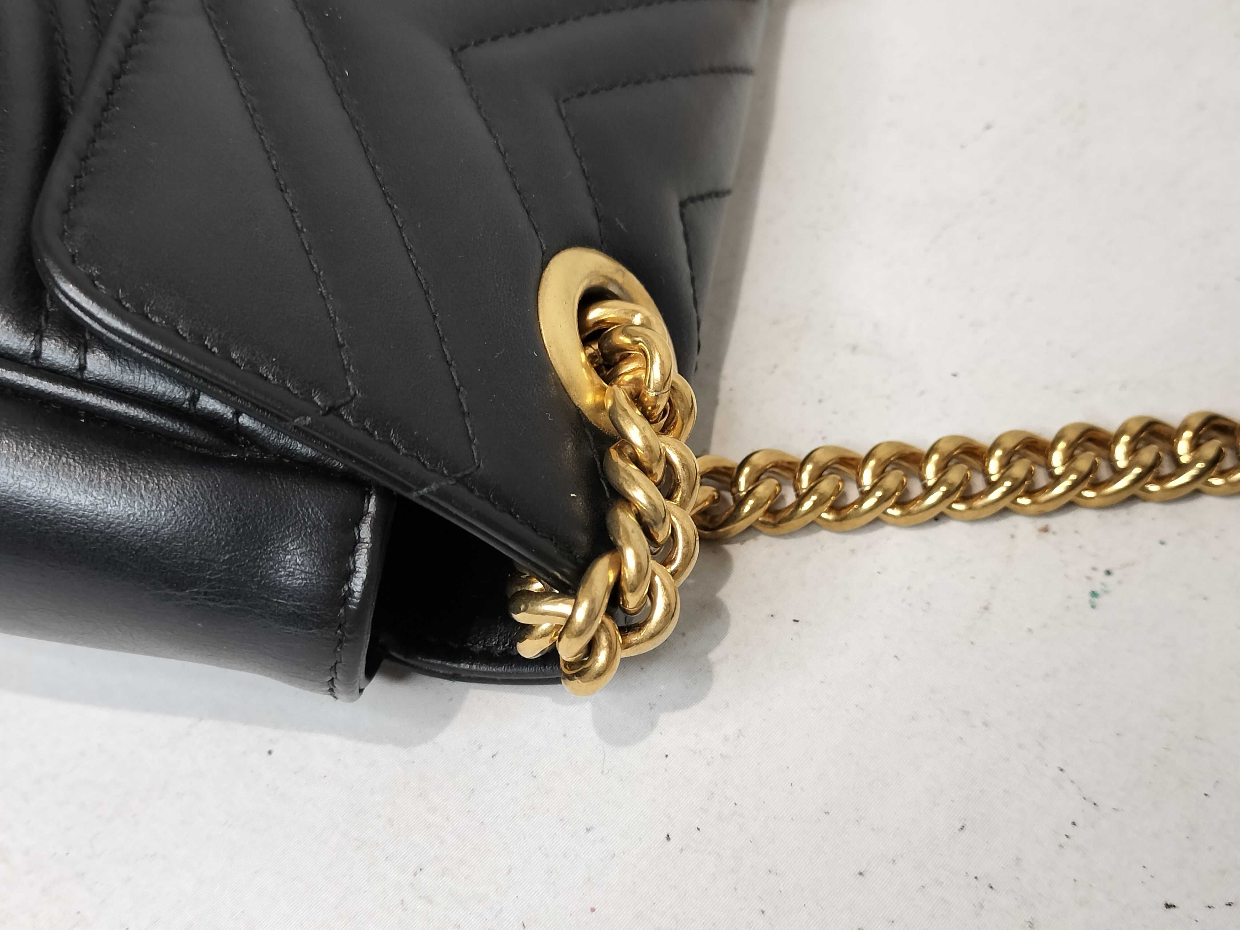 GG Marmont Chain Shoulder Bag, Black Shoulder Bag — view 6