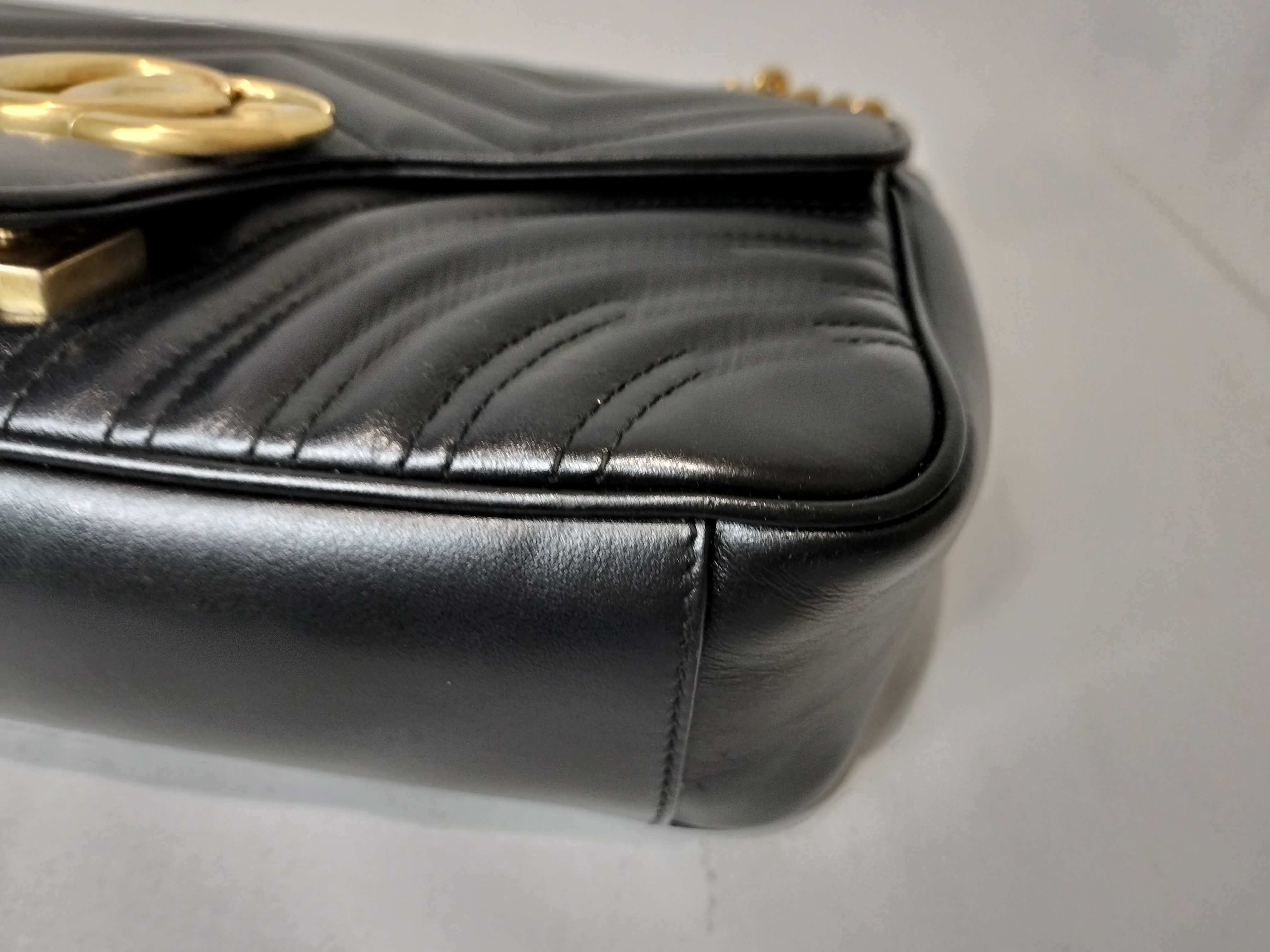 GG Marmont Chain Shoulder Bag, Black Shoulder Bag — view 7