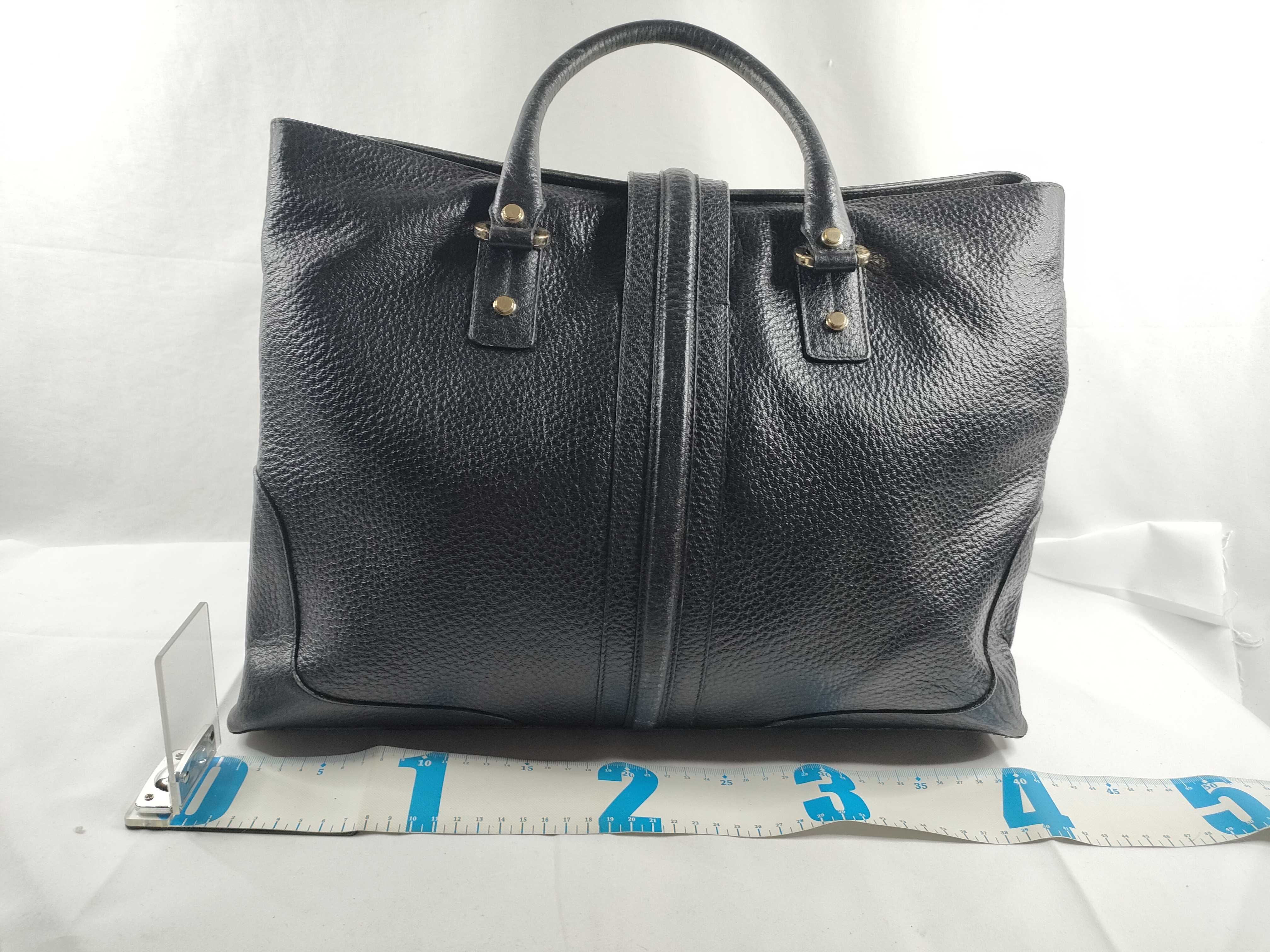 G-metal all-leather handbag tote bag handbag — view 2