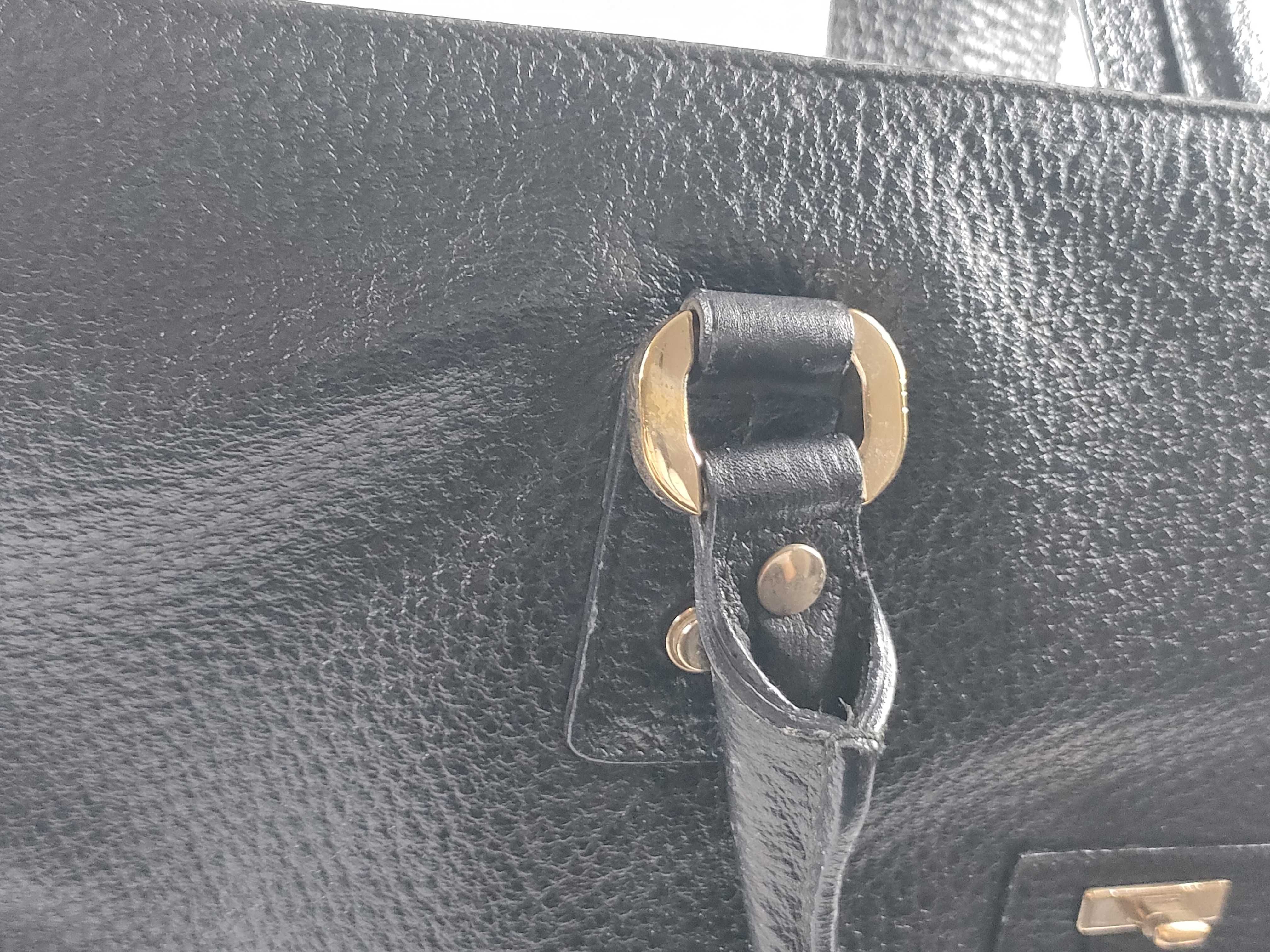 G-metal all-leather handbag tote bag handbag — view 9