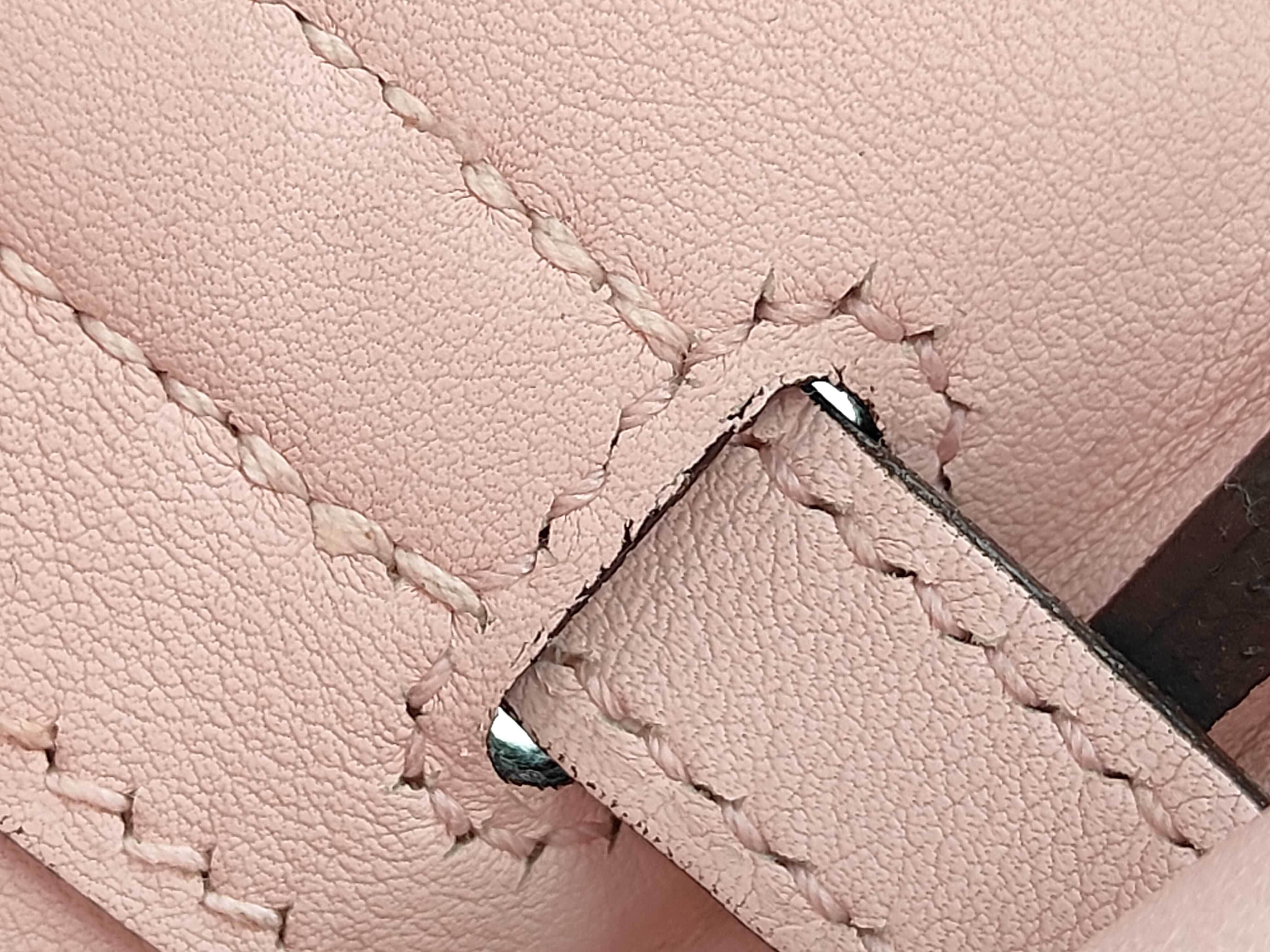 Birkin 25 Swift Rose Sakura X stamp Silver hardware handbag — view 13