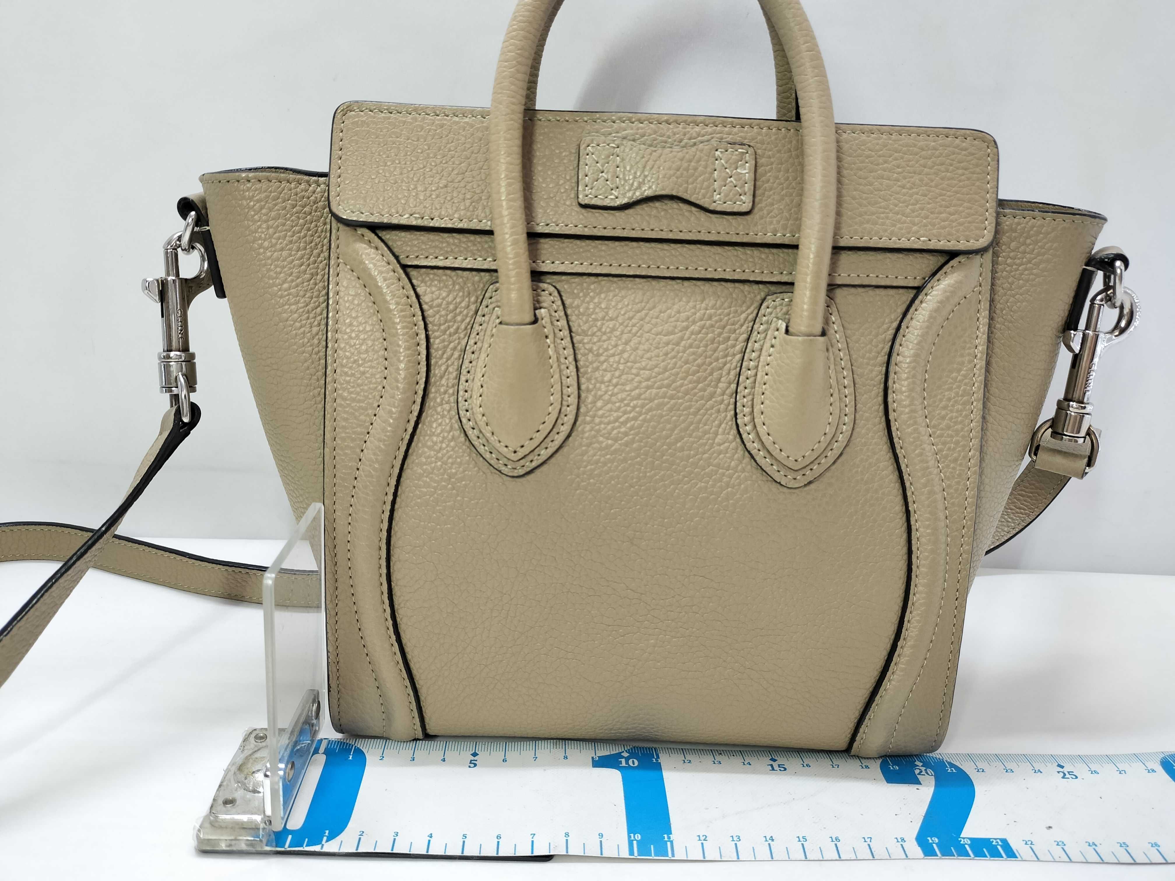 Luggage Nano Shopper Leather Handbag — view 2