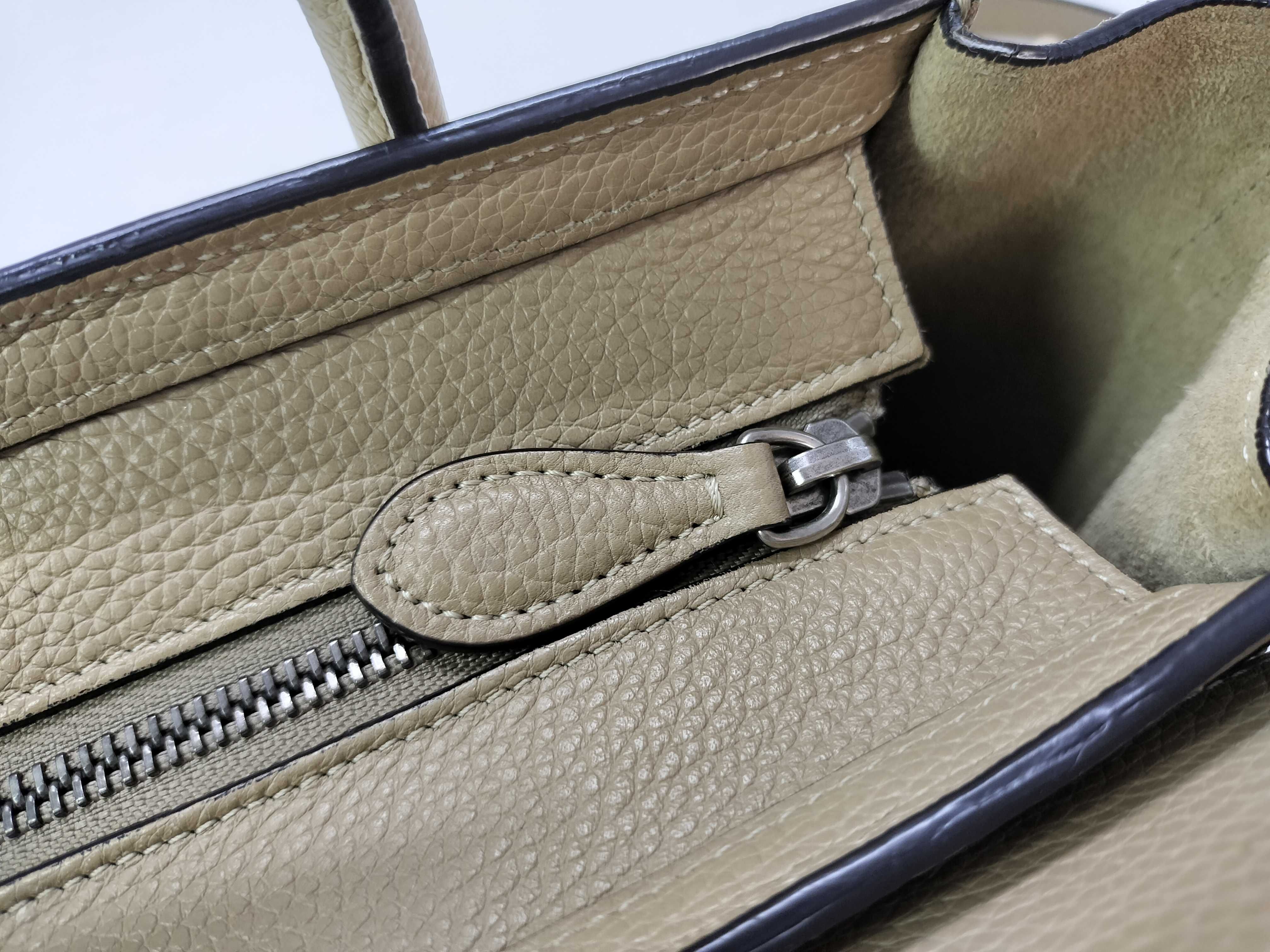 Luggage Nano Shopper Leather Handbag — view 14