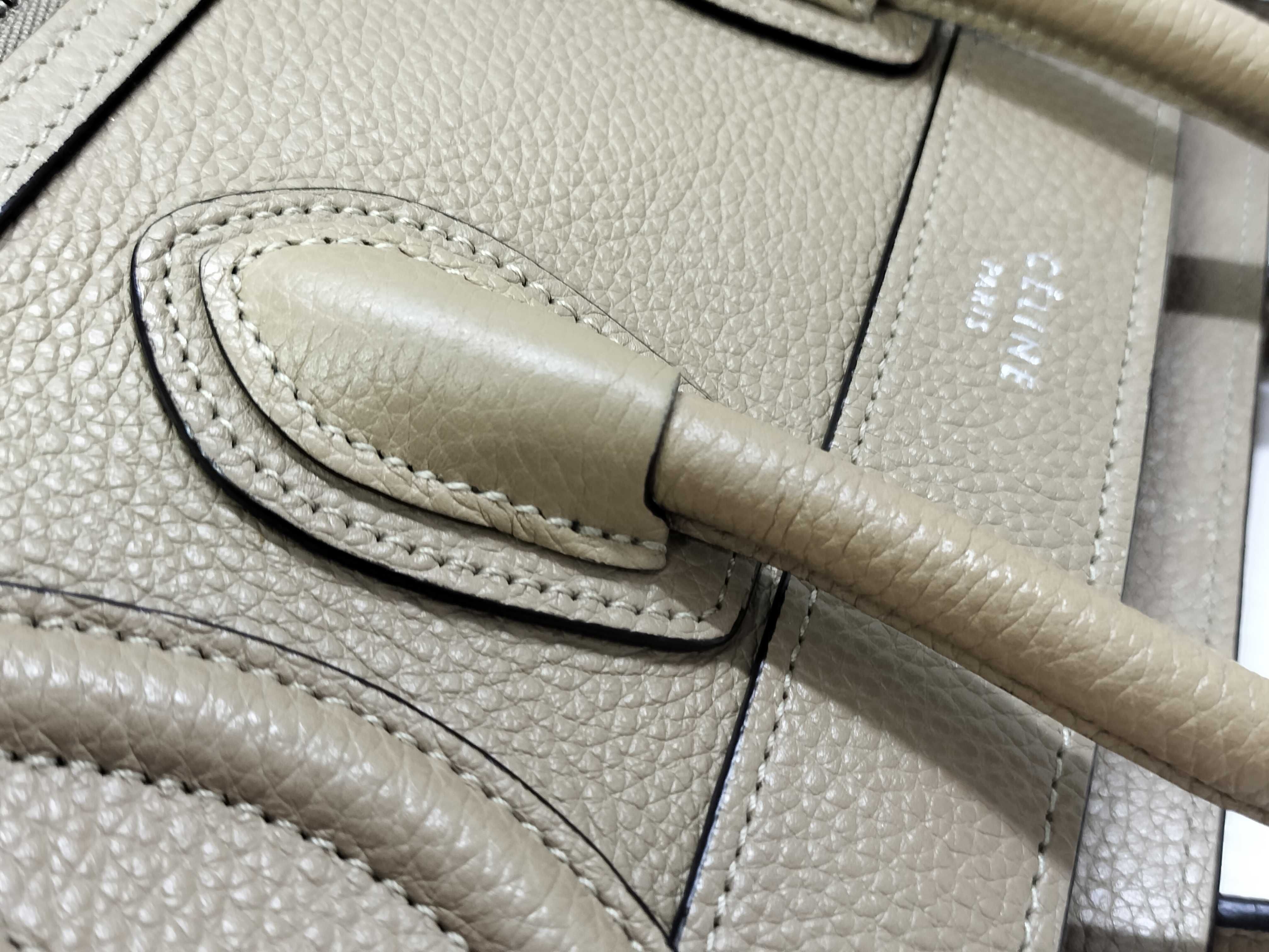 Luggage Nano Shopper Leather Handbag — view 5