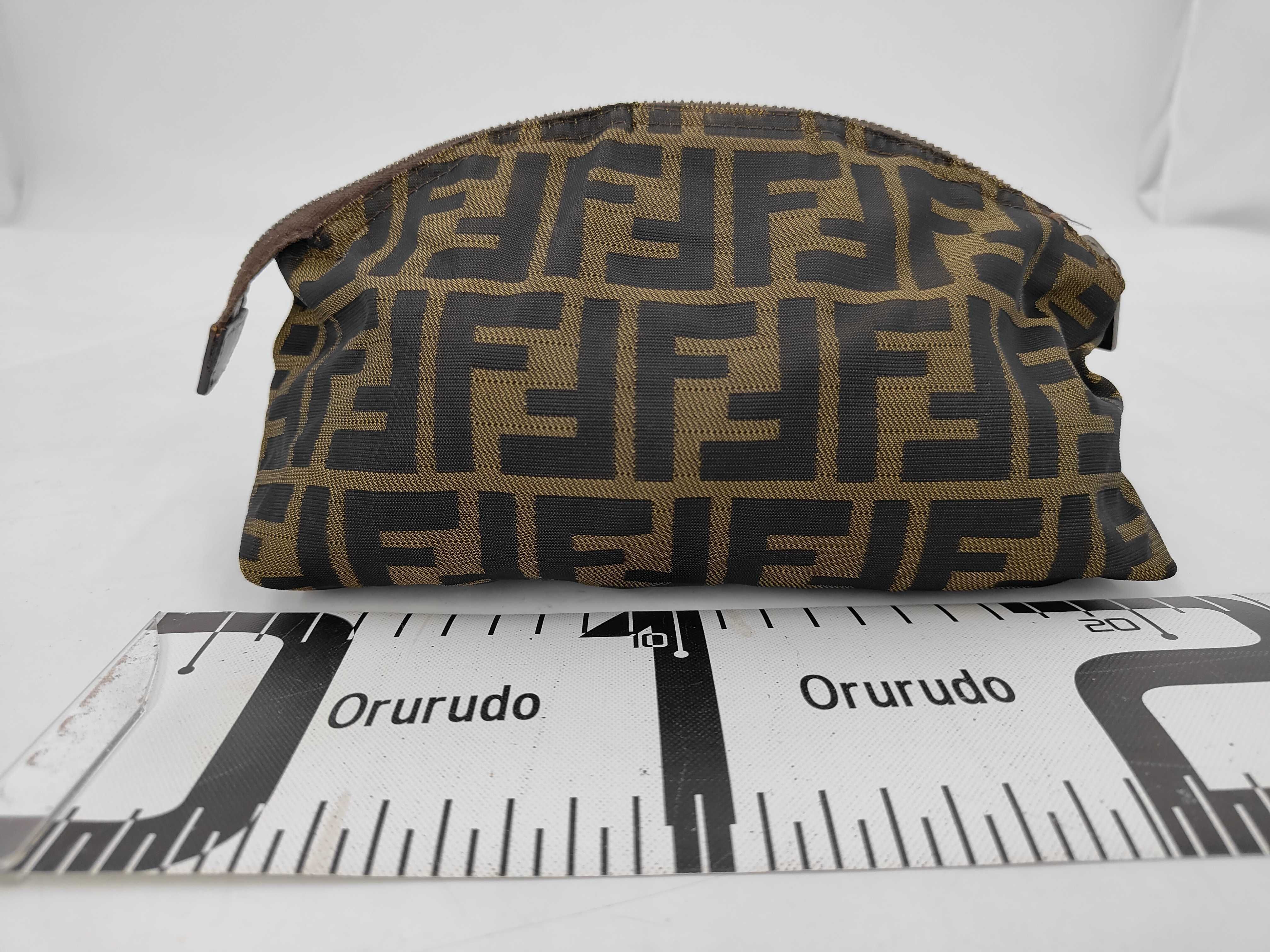 Zucca Canvas Pouch, Brown Pouch — view 2