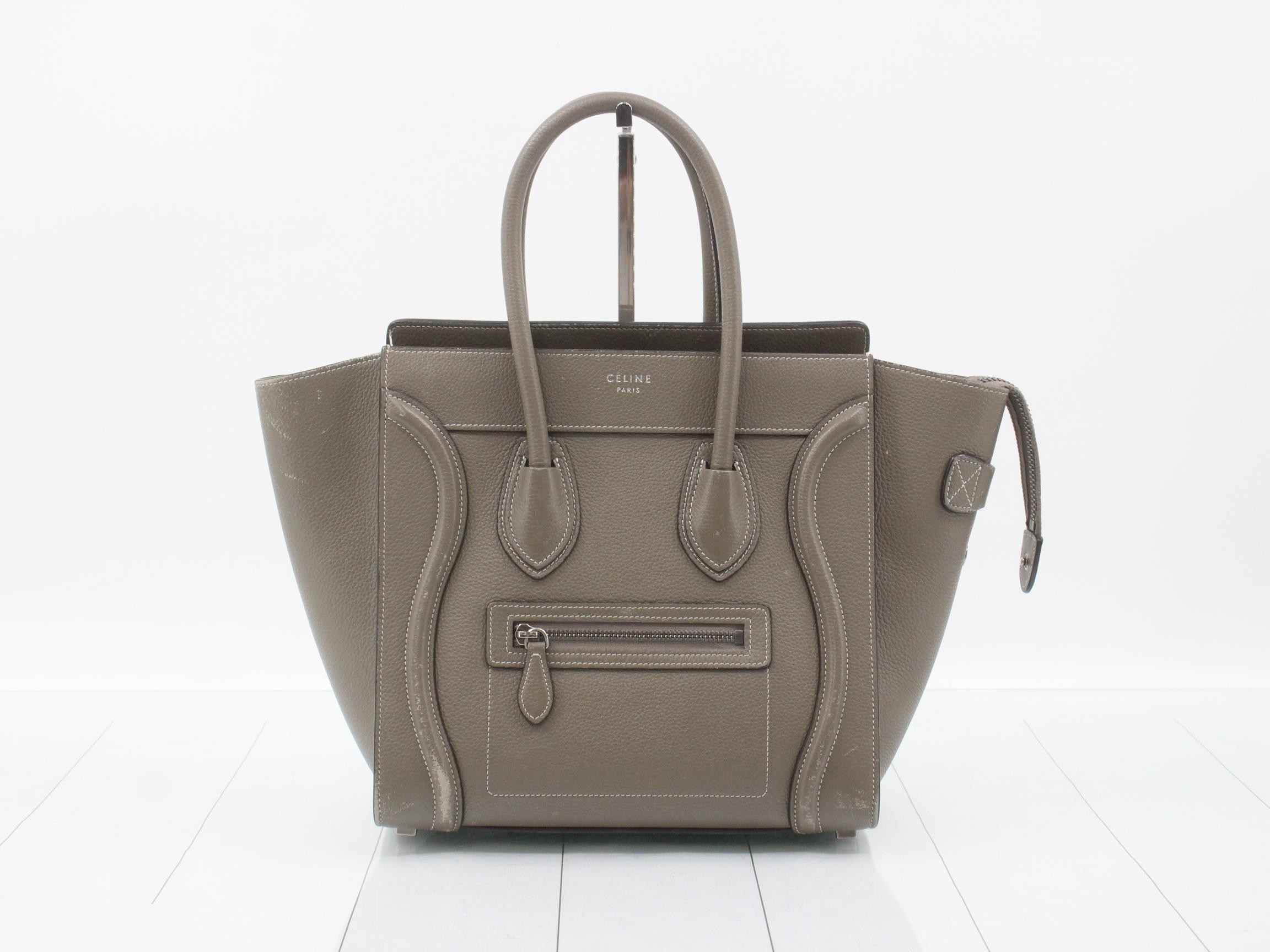 Luggage Micro Shopper Leather Handbag