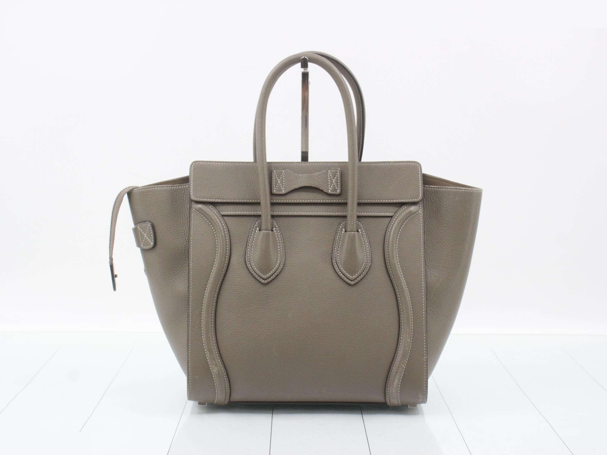 Luggage Micro Shopper Leather Handbag — view 2