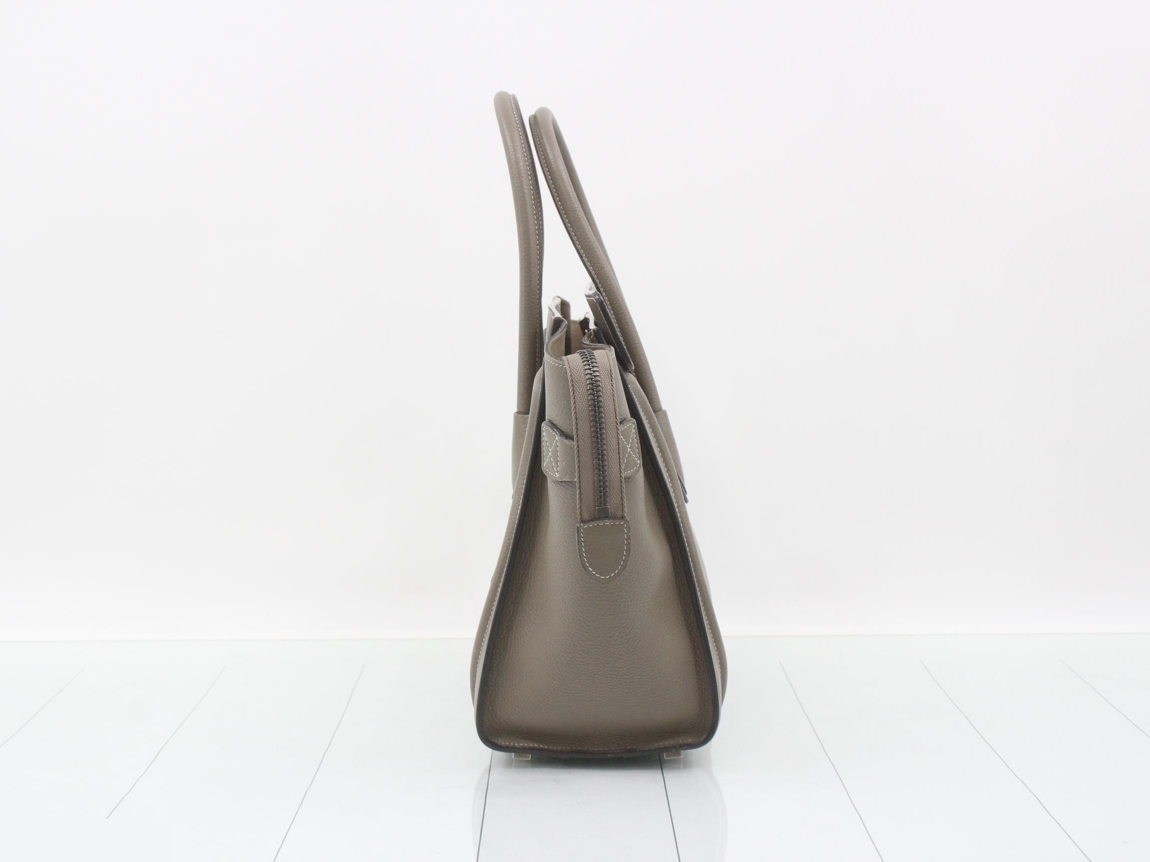 Luggage Micro Shopper Leather Handbag — view 3