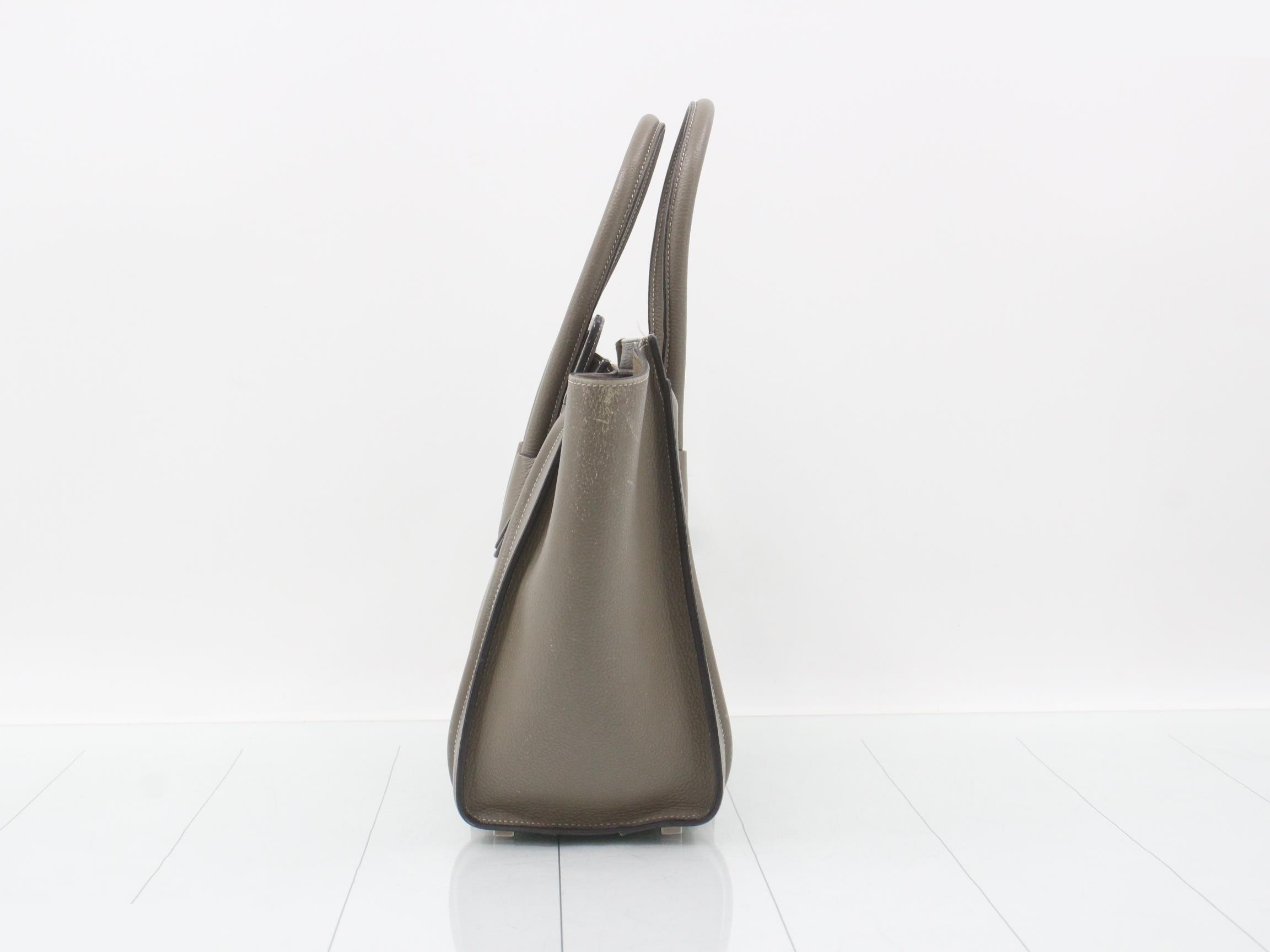 Luggage Micro Shopper Leather Handbag — view 4
