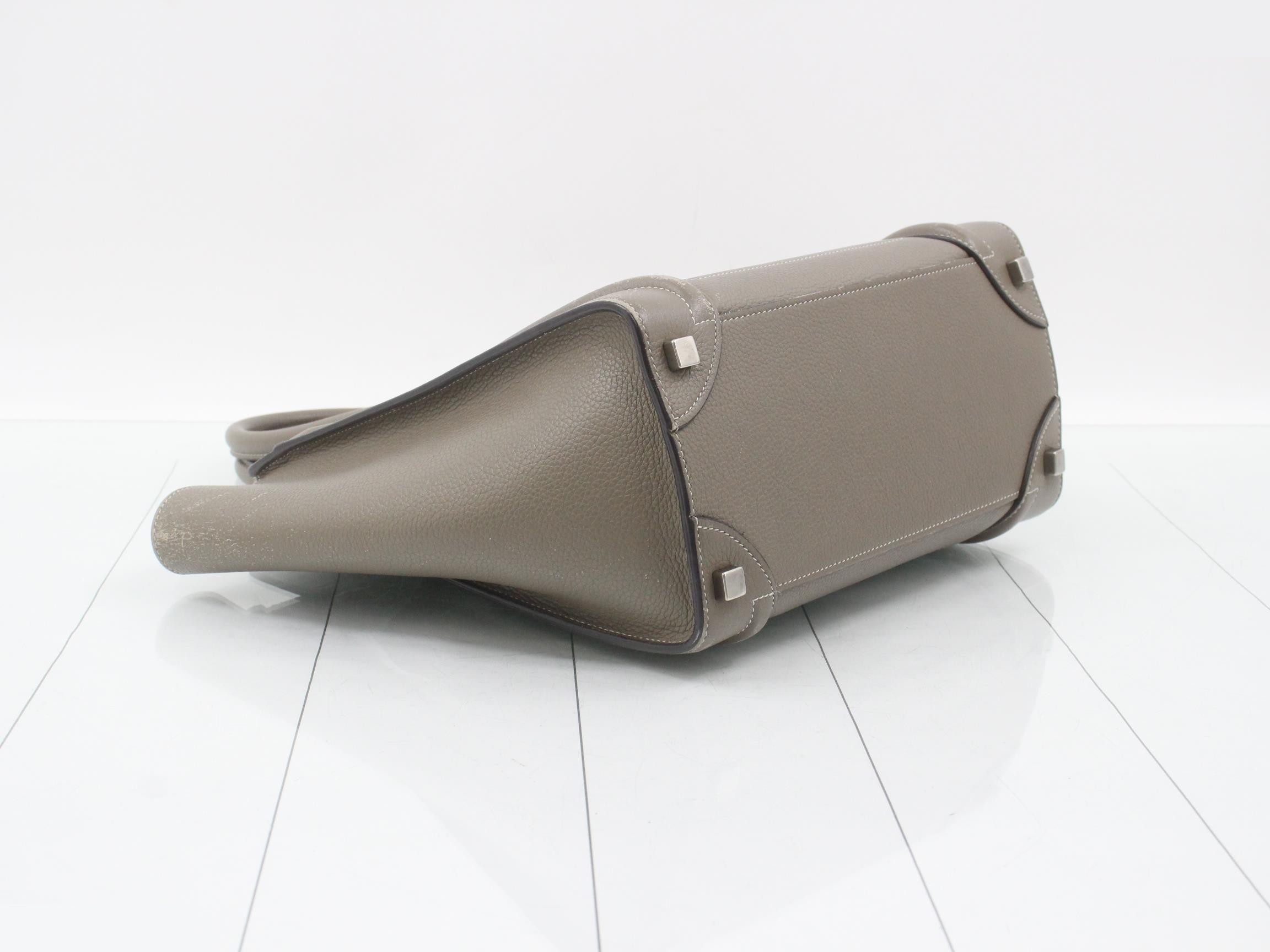 Luggage Micro Shopper Leather Handbag — view 5