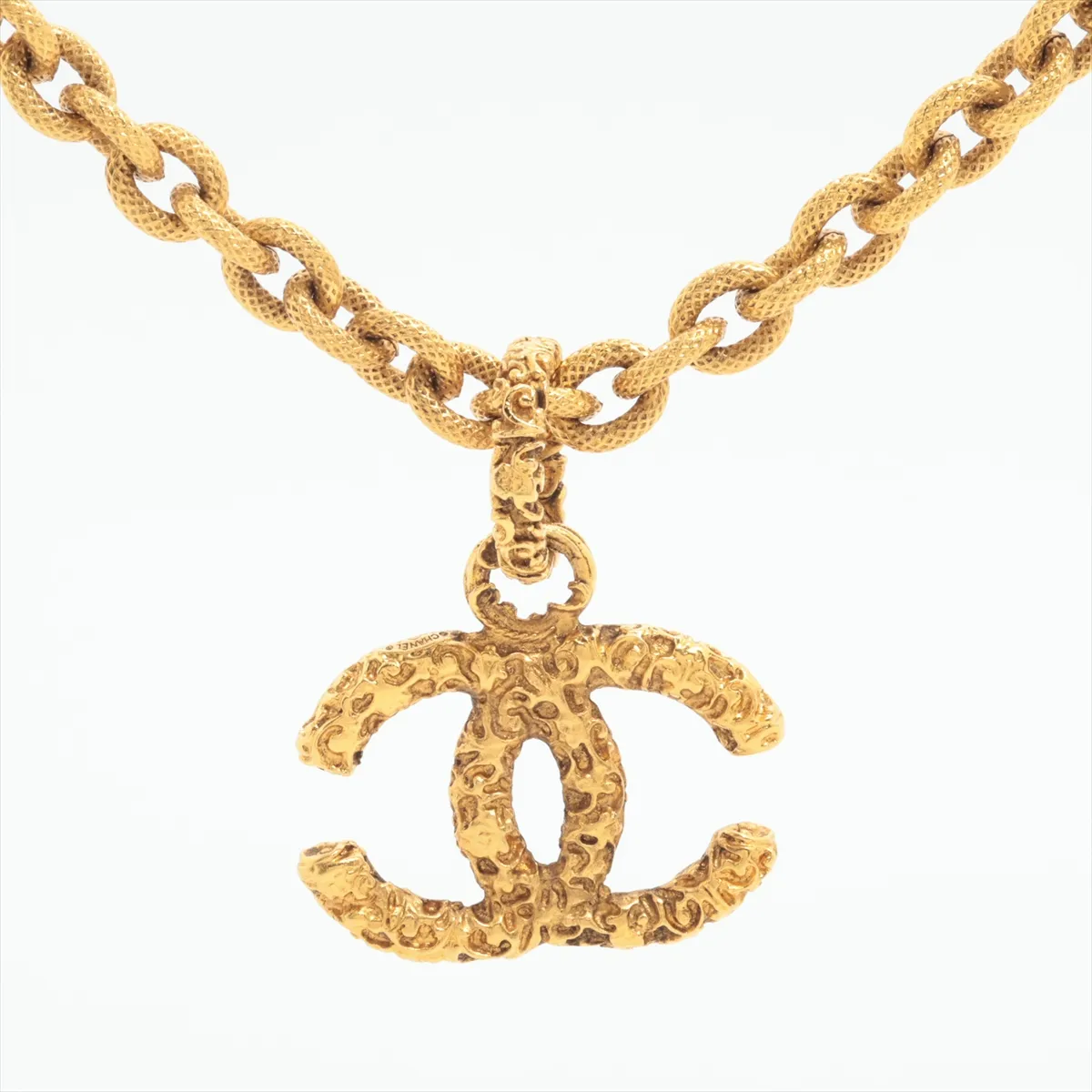 Coco Mark Necklace, GP Gold, — view 2