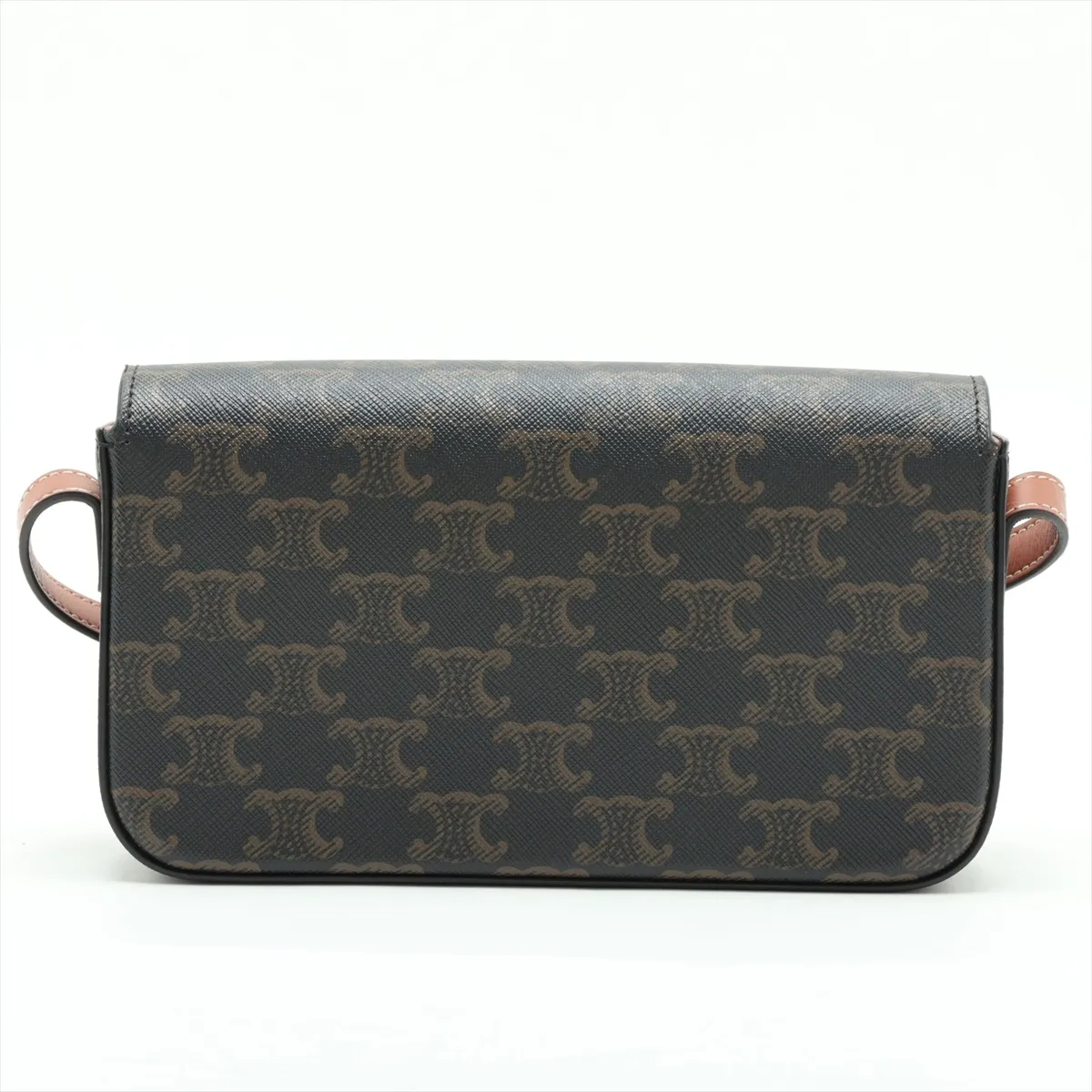 Claude PVC x Leather Shoulder Bag, Brown — view 2