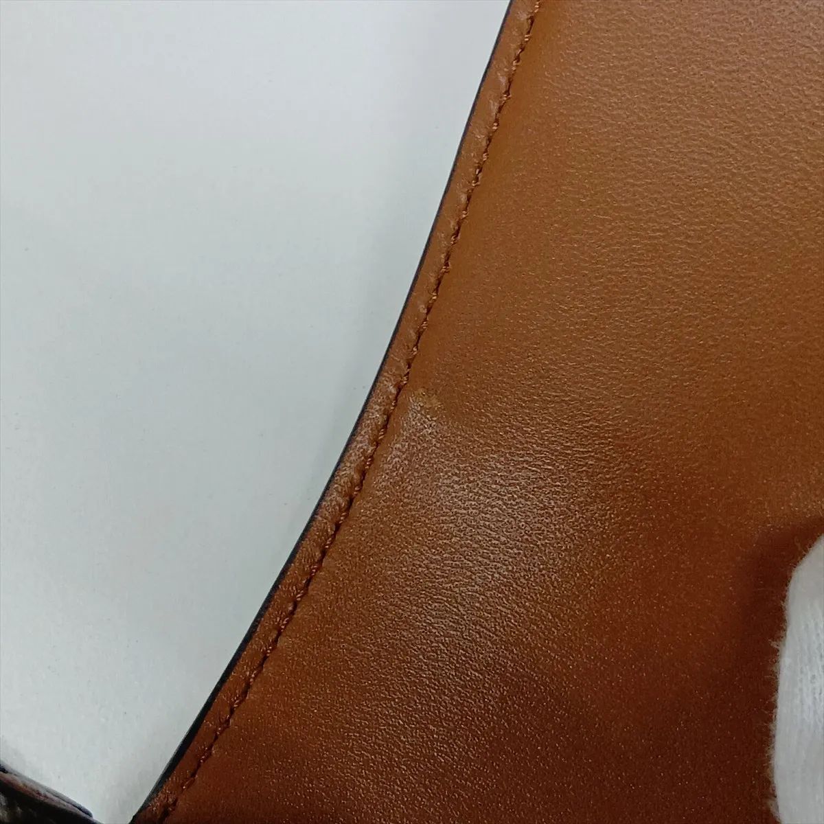 Claude PVC x Leather Shoulder Bag, Brown — view 10