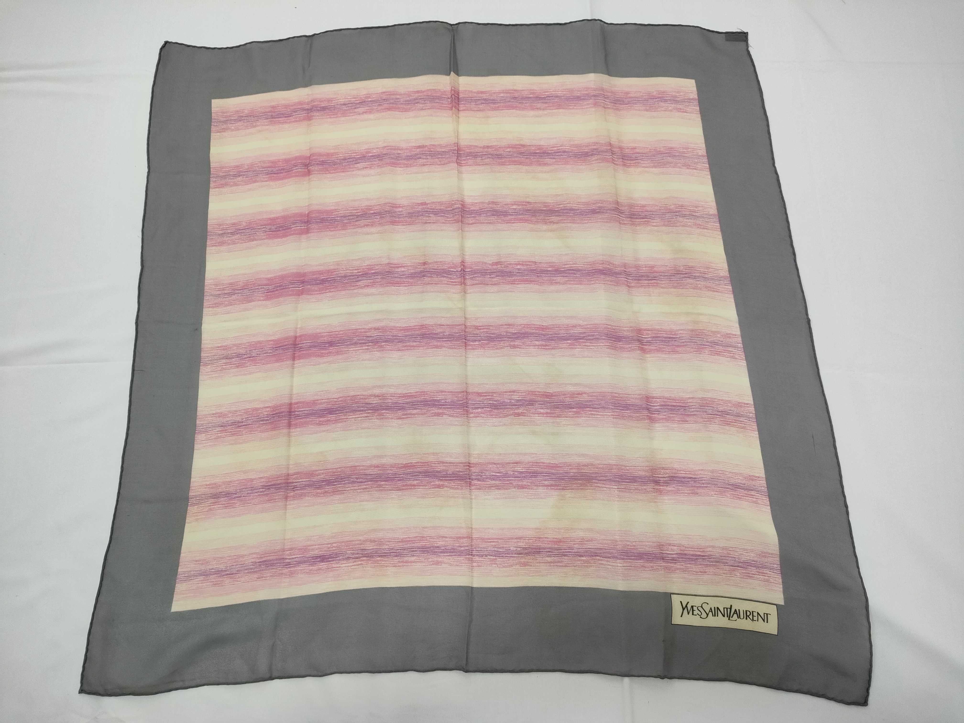 silk scarf with tag, other accessories.