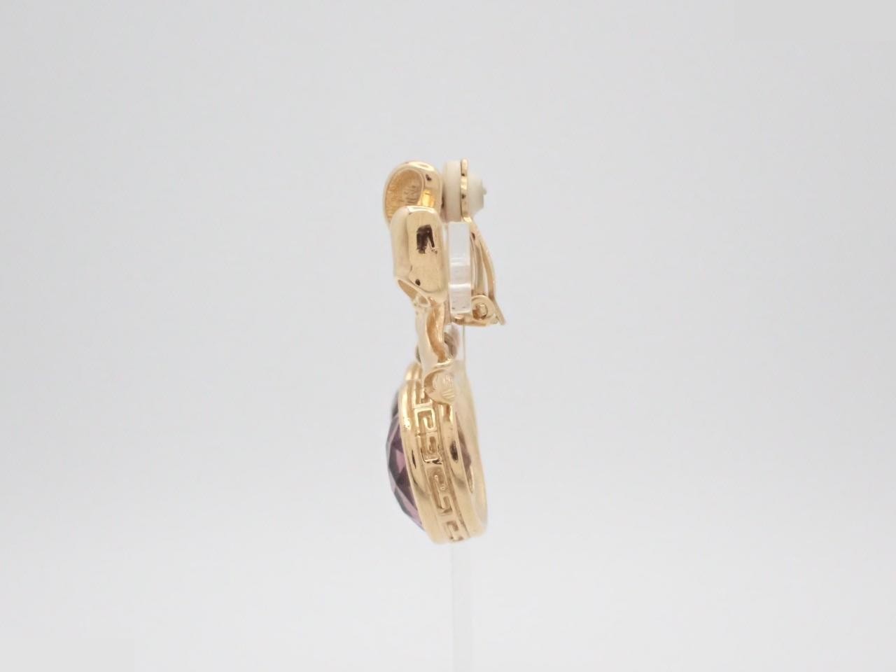 Colored Stone Ribbon Earrings — view 3