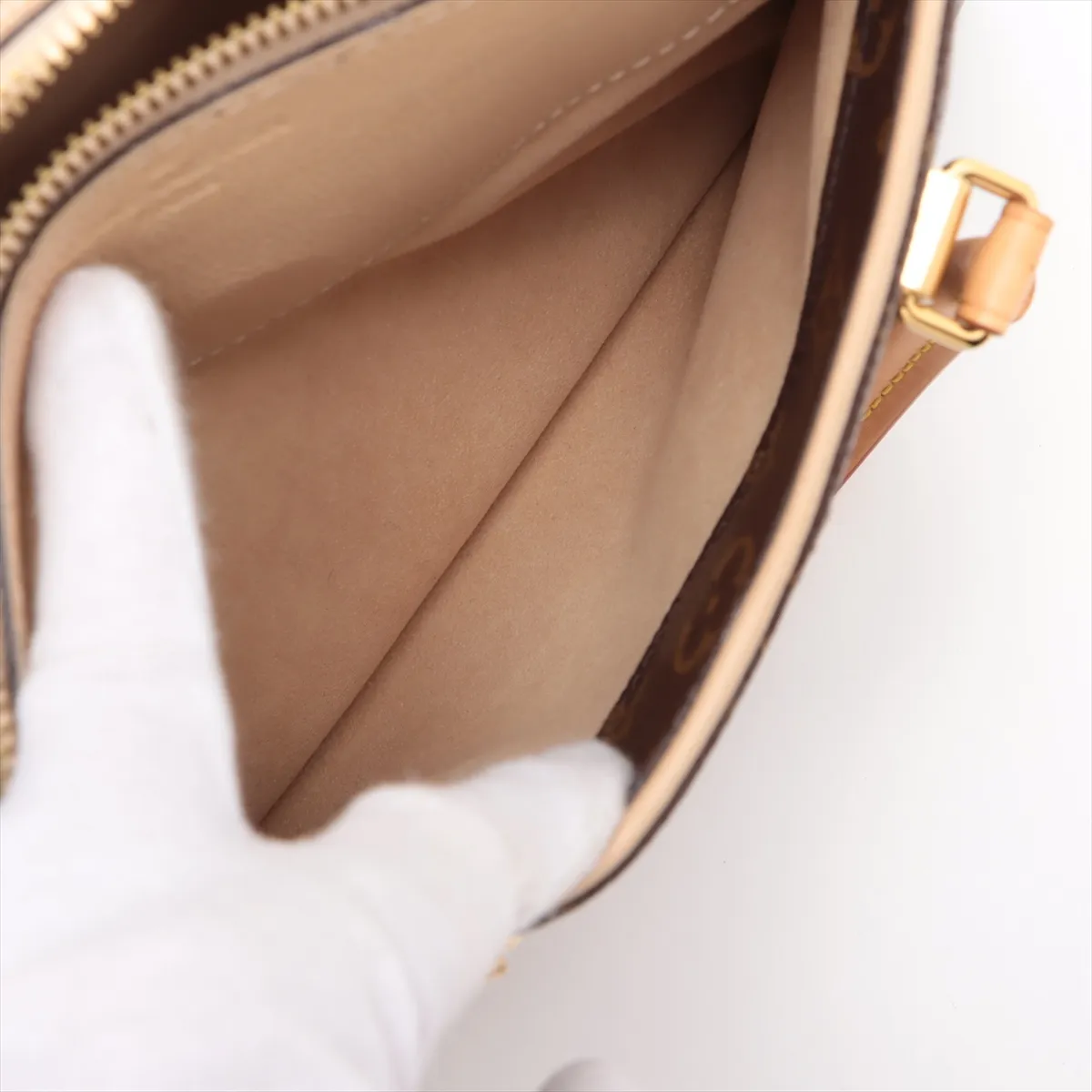 Monogram x Leather Pallas BB M50197 CA3105 Brown x Beige — view 11