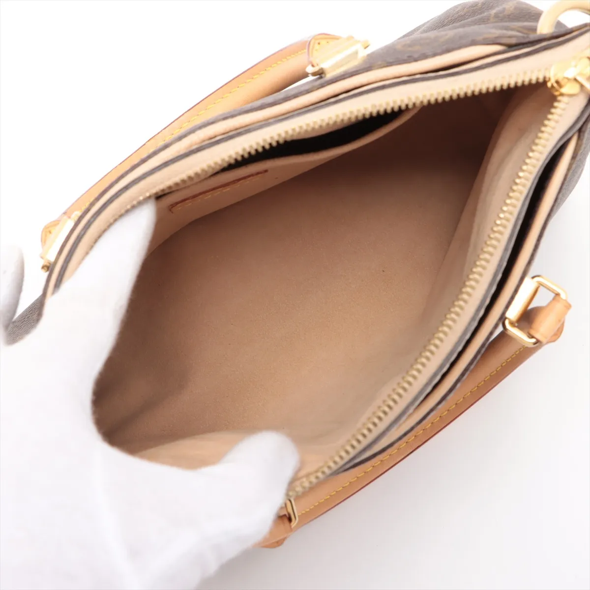 Monogram x Leather Pallas BB M50197 CA3105 Brown x Beige — view 8
