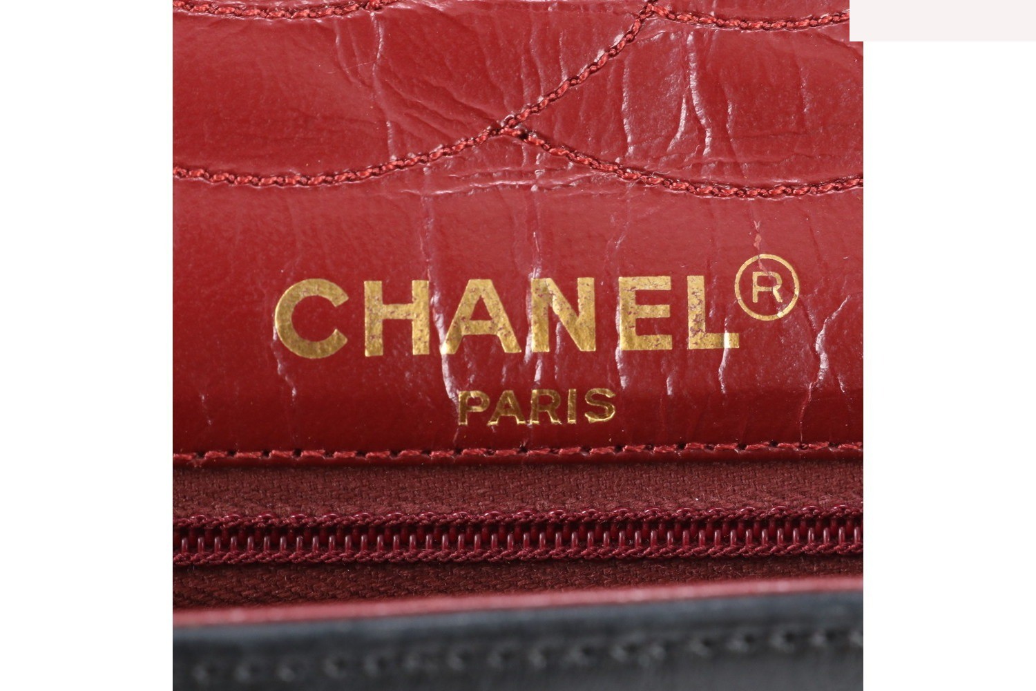 Serial sticker included. Matelassé double flap leather 2-way shoulder bag. — view 7