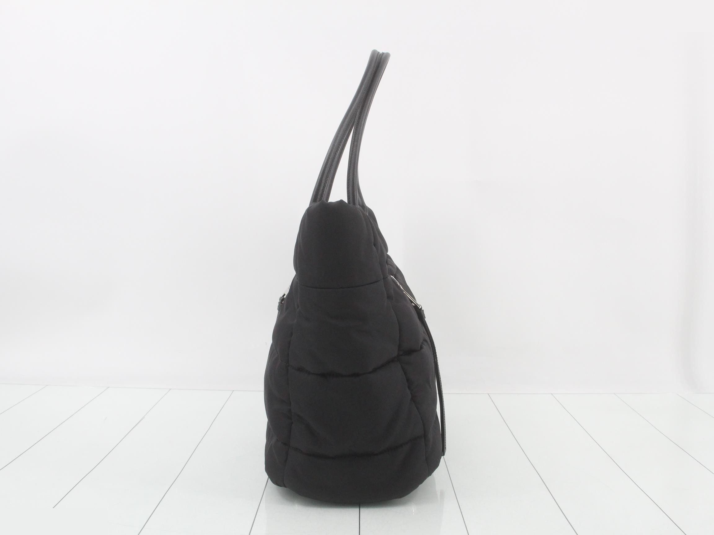 Bomber 2-Way Tote Bag Tessuto Black — view 3