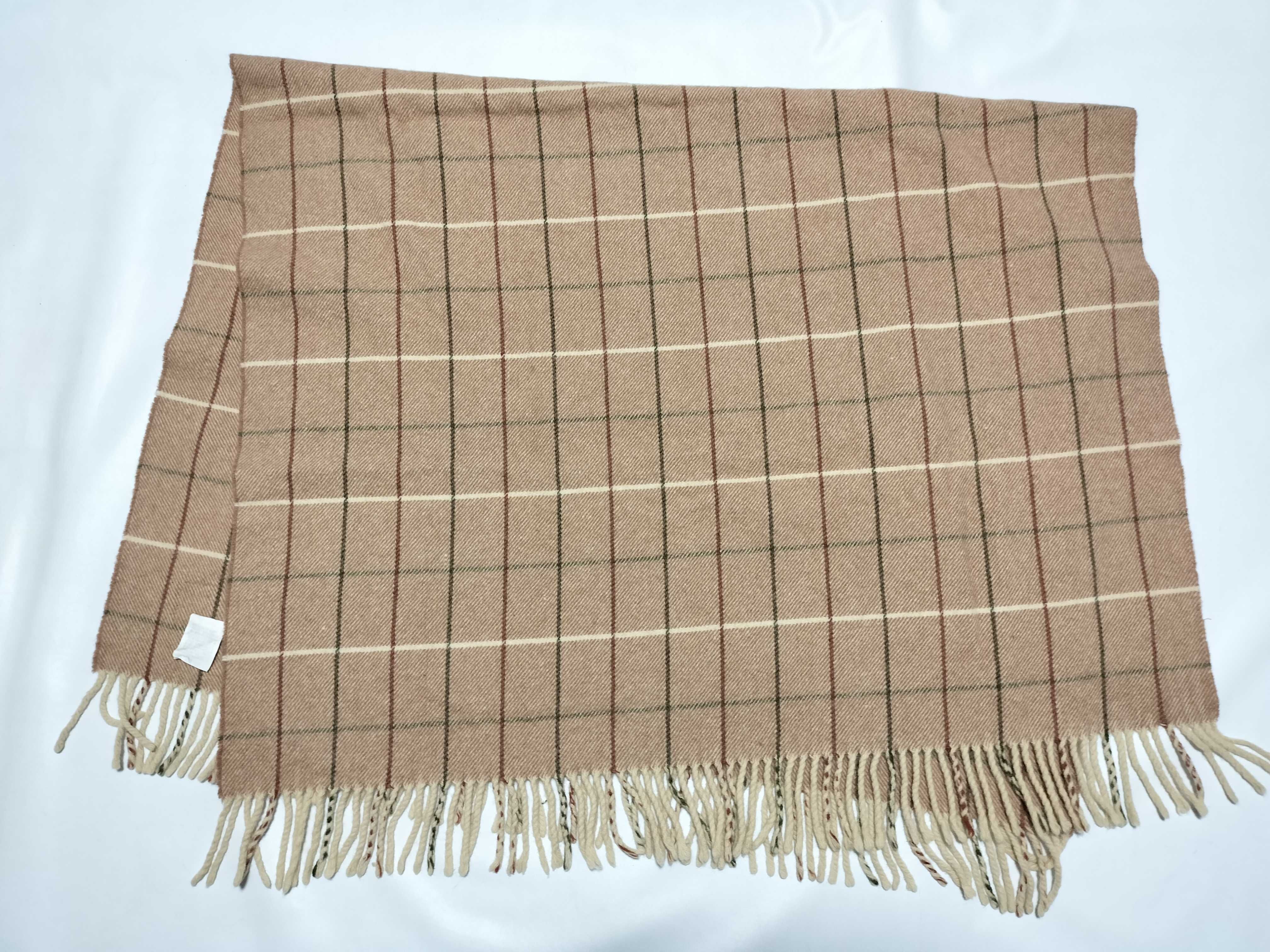 Nova Check Beige Shawl, Throw, and Other Accessories — view 6
