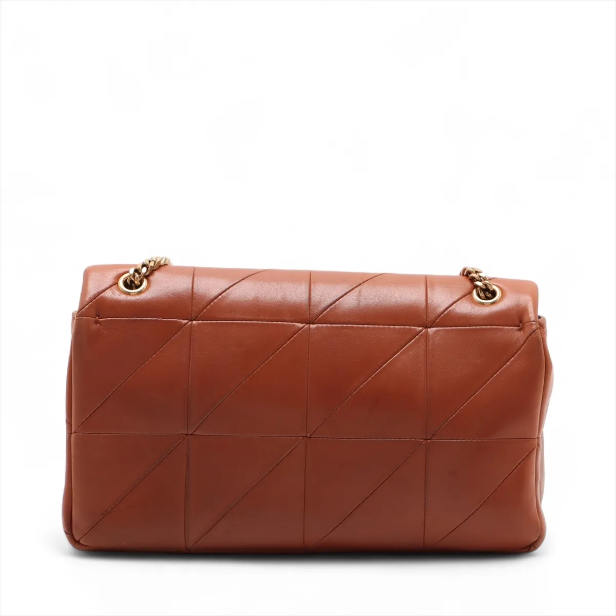 Jamie Leather Chain Shoulder Bag Brown 515821 — view 2