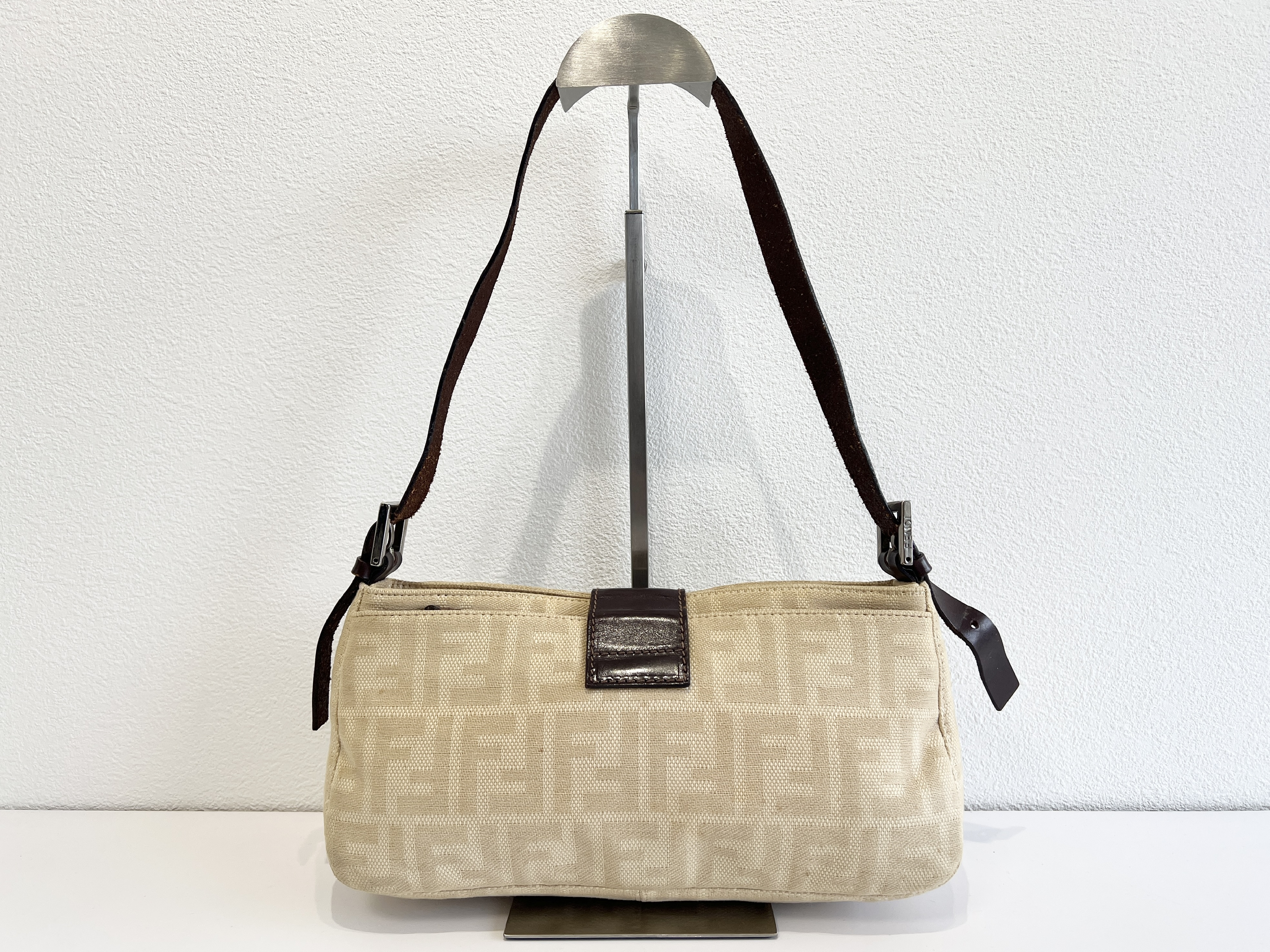 Mamma Bucket Zucca Leather Canvas Shoulder Bag One Shoulder Bag — view 2