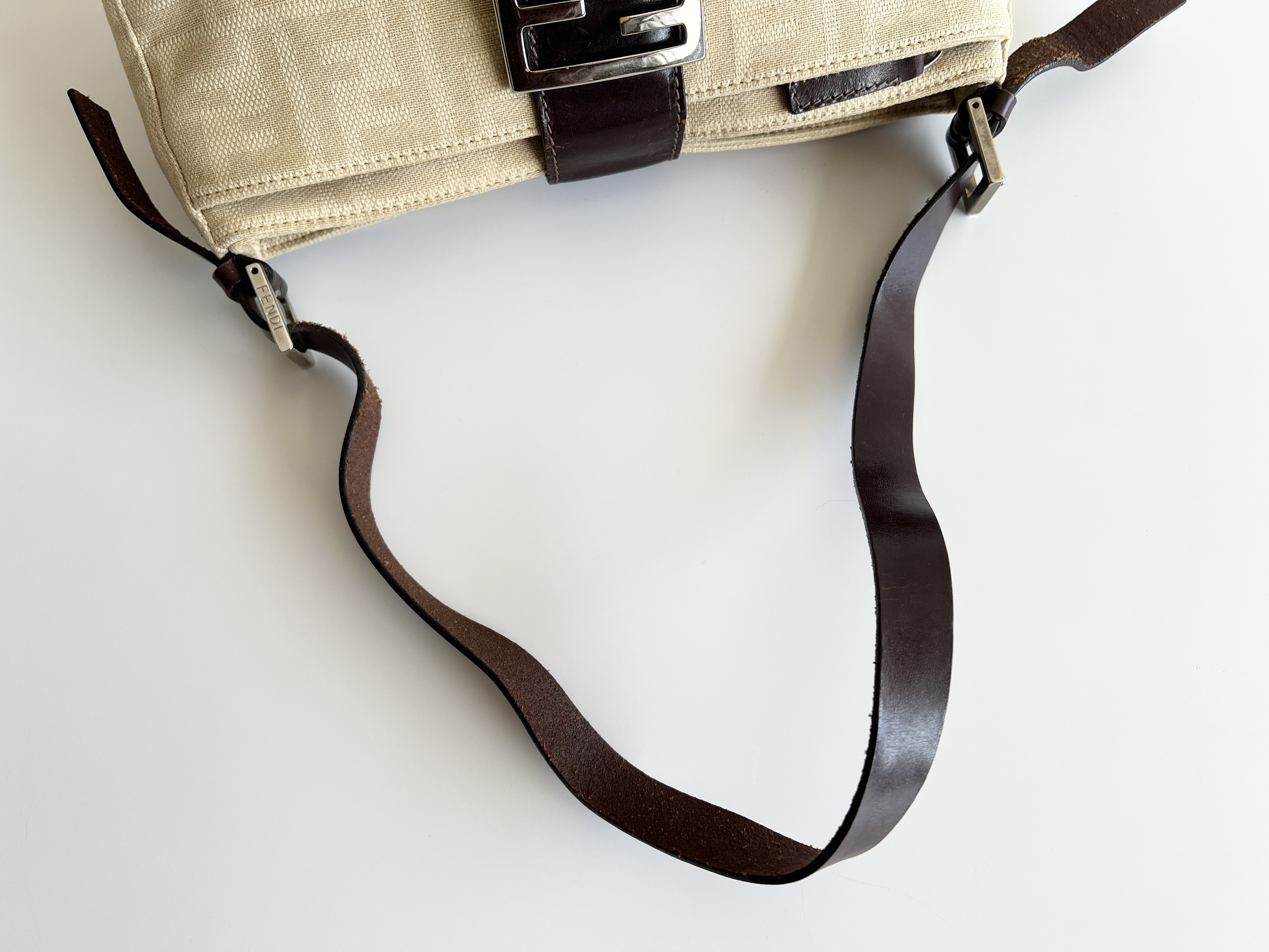 Mamma Bucket Zucca Leather Canvas Shoulder Bag One Shoulder Bag — view 3